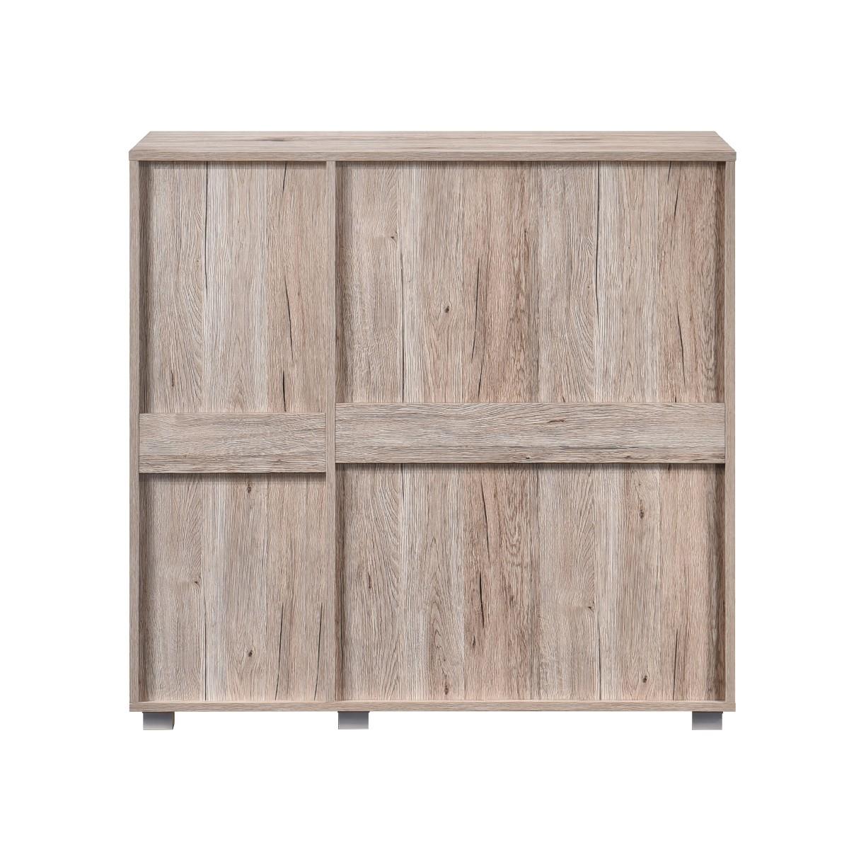 Euston 2 & 3 Door Wooden Shoe Storage Cabinet Rack Stand Cupboard Slatted Doors - Picture 61 of 71