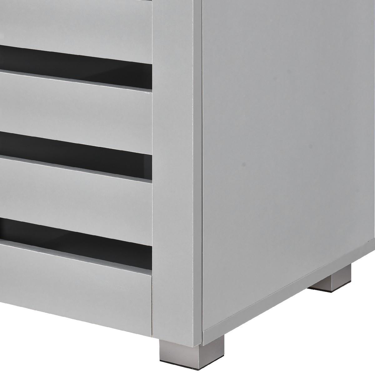 Euston 2 & 3 Door Wooden Shoe Storage Cabinet Rack Stand Cupboard Slatted Doors - Picture 52 of 71