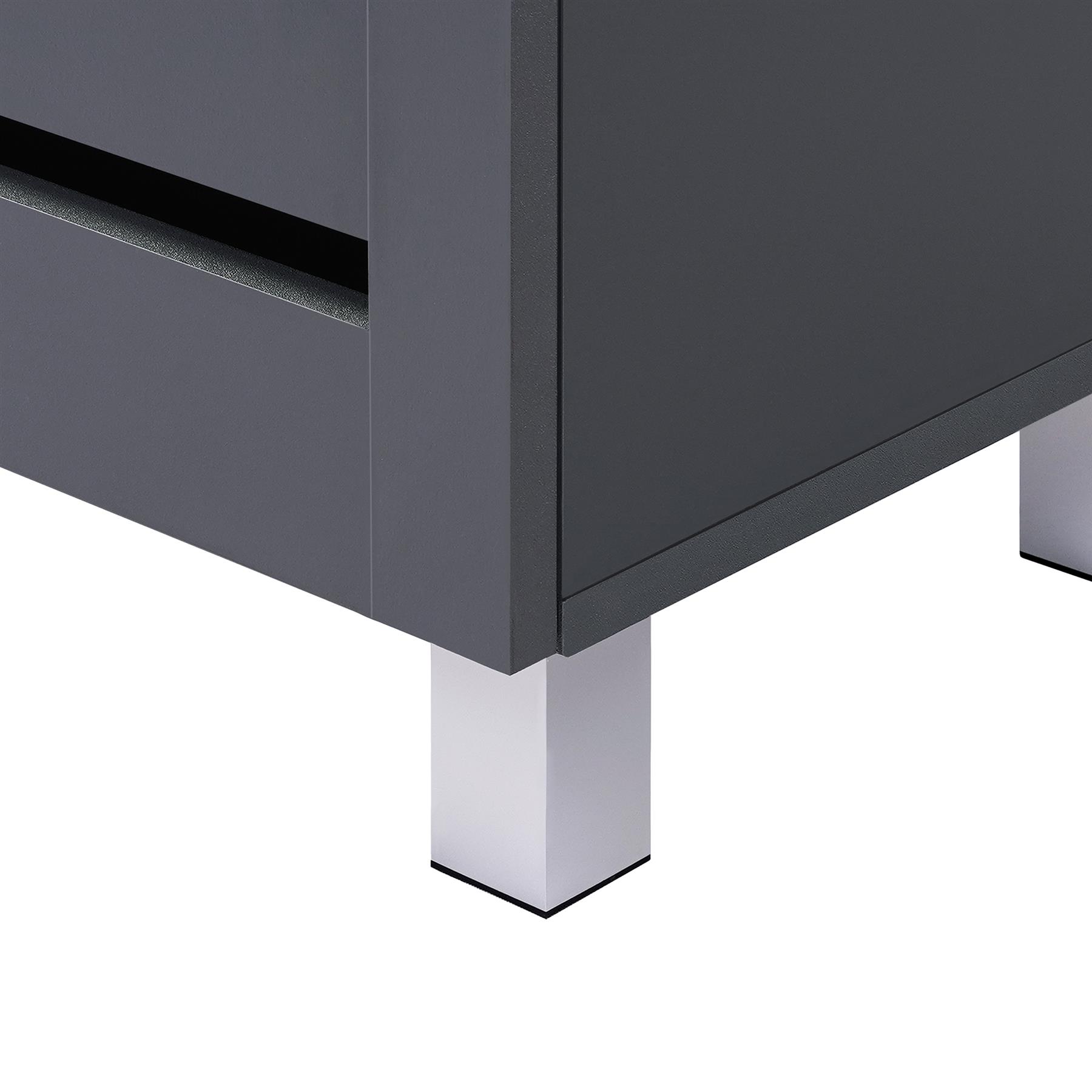 Euston 2 & 3 Door Wooden Shoe Storage Cabinet Rack Stand Cupboard Slatted Doors - Picture 9 of 71