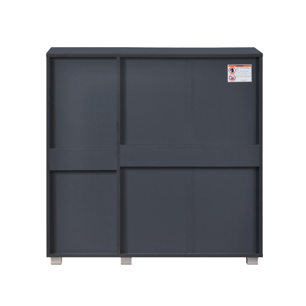 Euston 2 & 3 Door Wooden Shoe Storage Cabinet Rack Stand Cupboard Slatted Doors - Picture 44 of 71