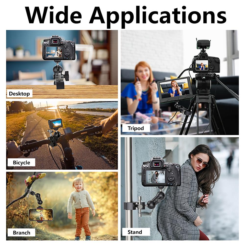 Magic Arm Articulating Crab Clamp Hot Shoe Ballhead Super Friction Holder Tripod - Picture 56 of 79