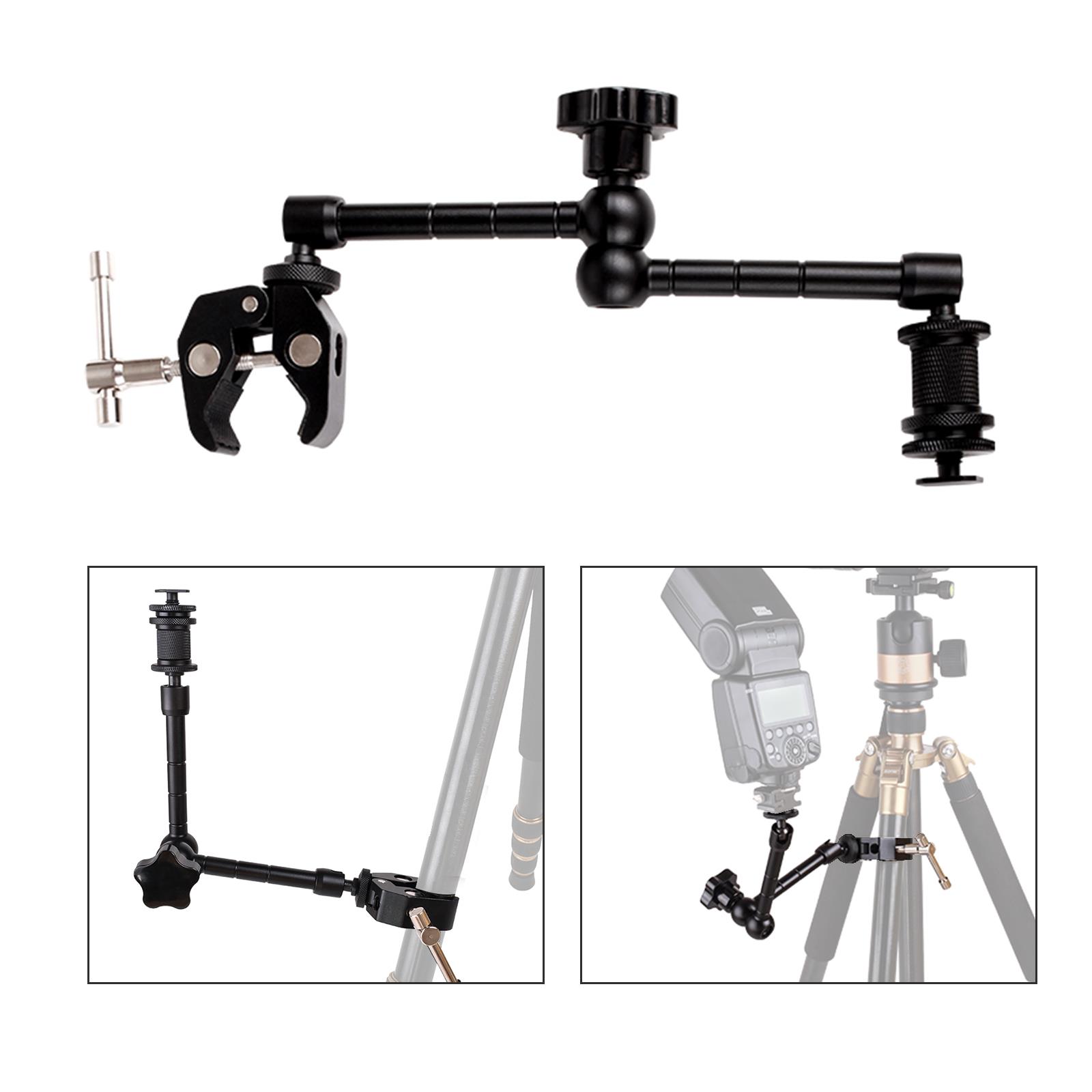 Magic Arm Articulating Crab Clamp Hot Shoe Ballhead Super Friction Holder Tripod - Picture 73 of 79