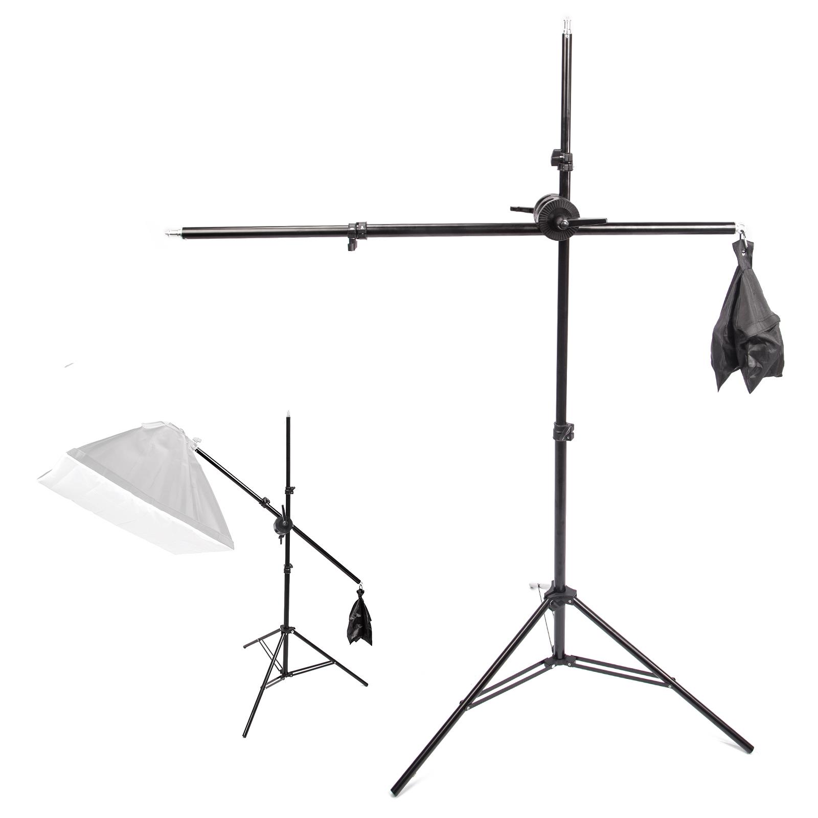 2m Light Stand with 140cm Extension Boom Arm Clamp for Photographic Lighting UK - Picture 32 of 79