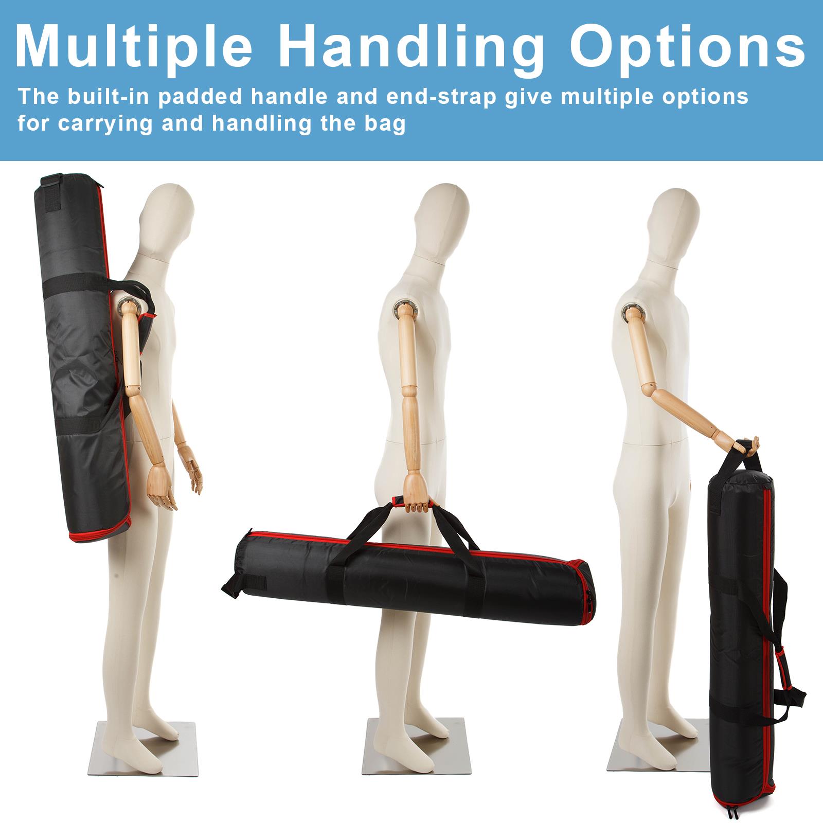 BOLLUMA Heavy-Duty Tripod Carrying Case Water Repellent Bag Padded Compartments - Picture 7 of 19