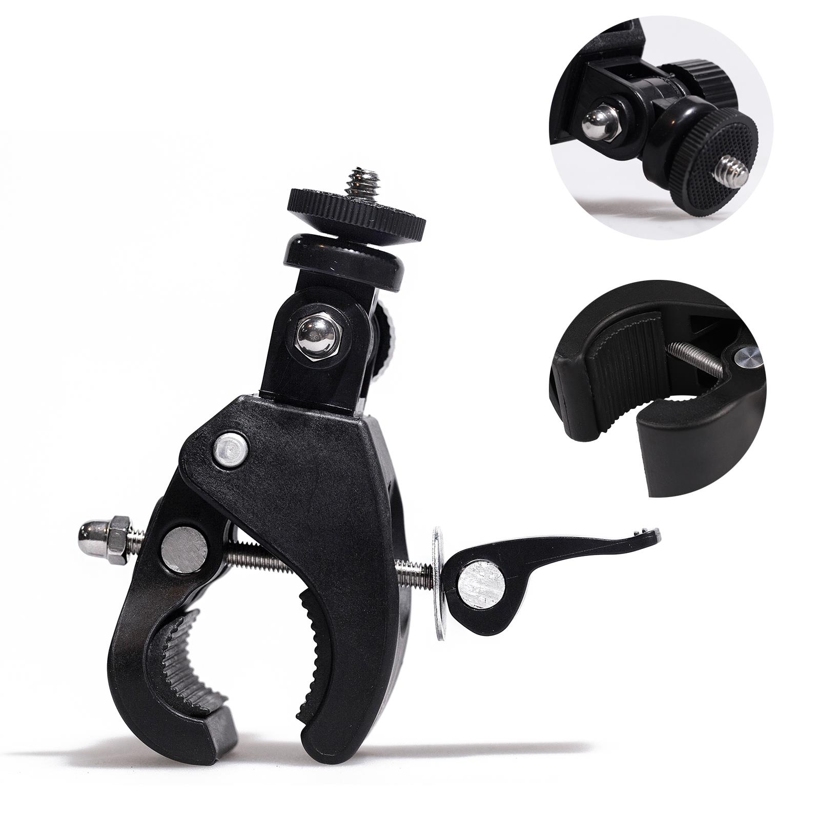 Handlebar Camera GoPro Mount Clamp Seatpost Adapter Roll Bar Bike