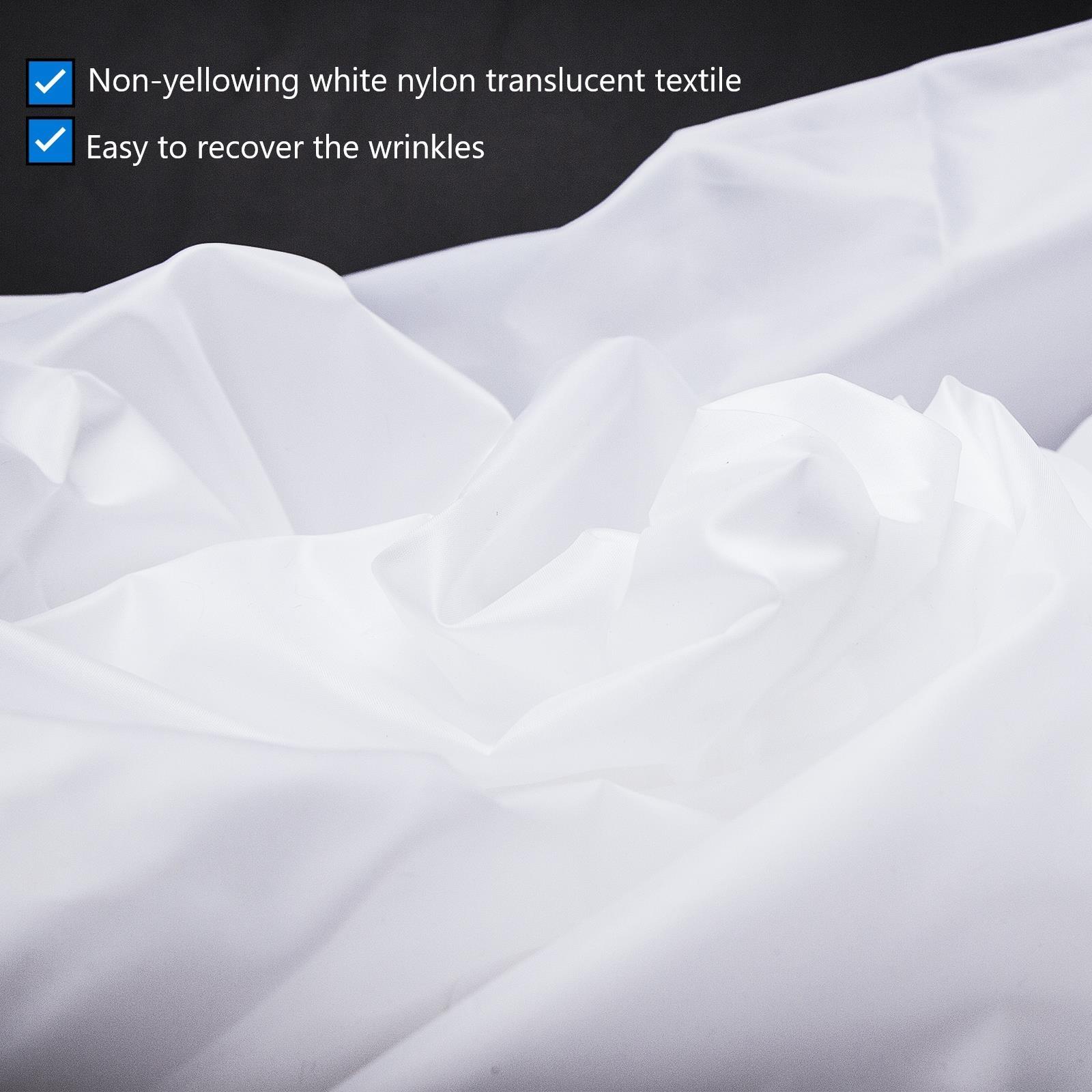 Tessuto di diffusione fai da te nylon seta bianca senza cuciture 1,5 x 1 m/3 m/6 m per illuminazione fotografica Regno Unito - Foto 30 di 35