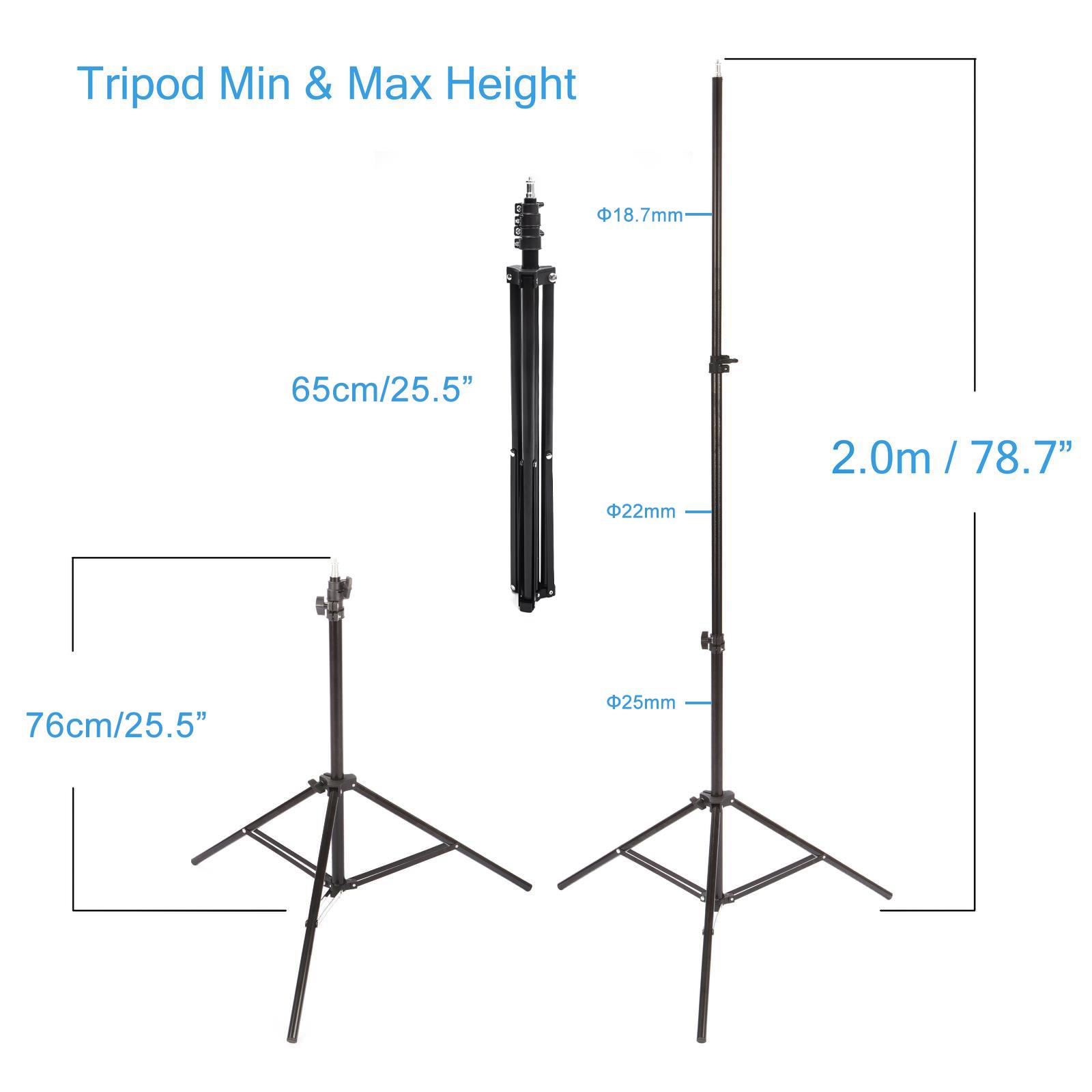 2m Light Stand with 140cm Extension Boom Arm Clamp for Photographic Lighting UK - Picture 36 of 79