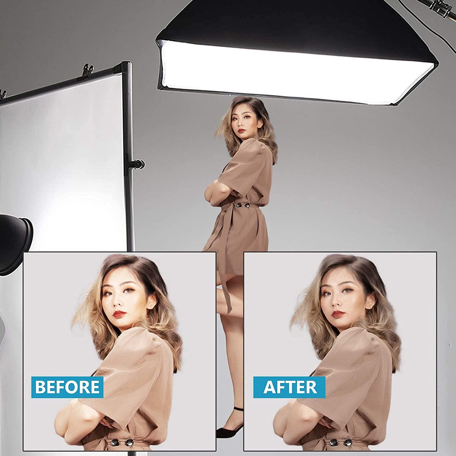 Tessuto di diffusione fai da te nylon seta bianca senza cuciture 1,5 x 1 m/3 m/6 m per illuminazione fotografica Regno Unito - Foto 18 di 35