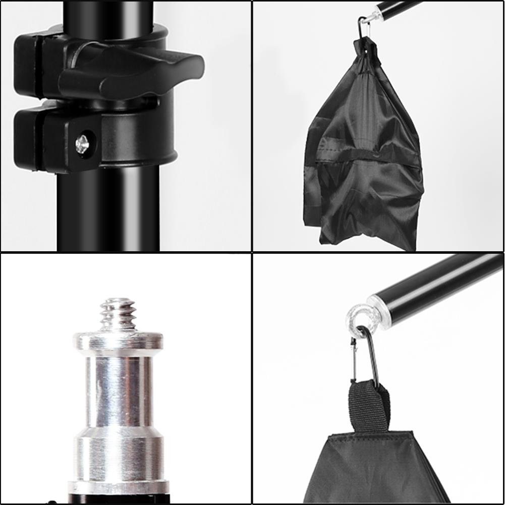 2m Light Stand with 140cm Extension Boom Arm Clamp for Photographic Lighting UK - Picture 48 of 79