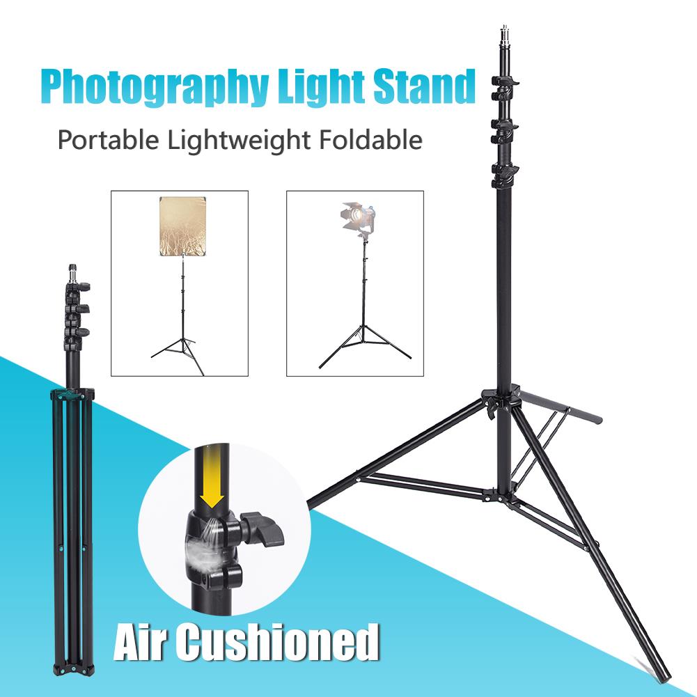 Studio Heavy Duty 2-4m Light Stand Air Cushioned Professional Photo Tripod UK - Picture 2 of 4