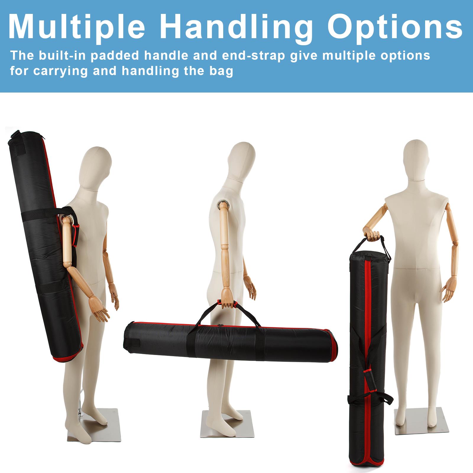 BOLLUMA Heavy-Duty Tripod Carrying Case Water Repellent Bag Padded Compartments - Picture 16 of 19