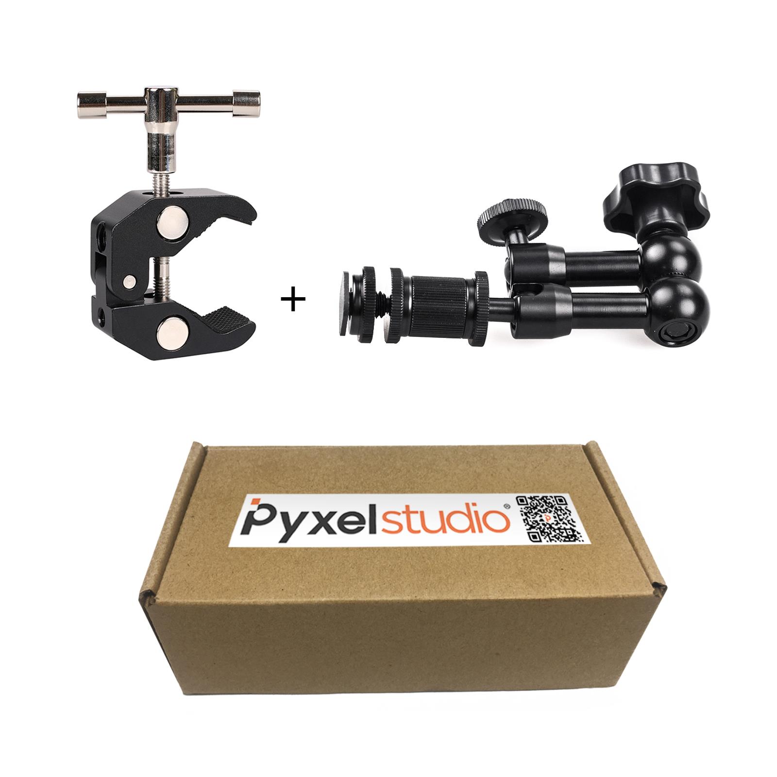 Magic Arm Articulating Crab Clamp Hot Shoe Ballhead Super Friction Holder Tripod - Picture 72 of 79