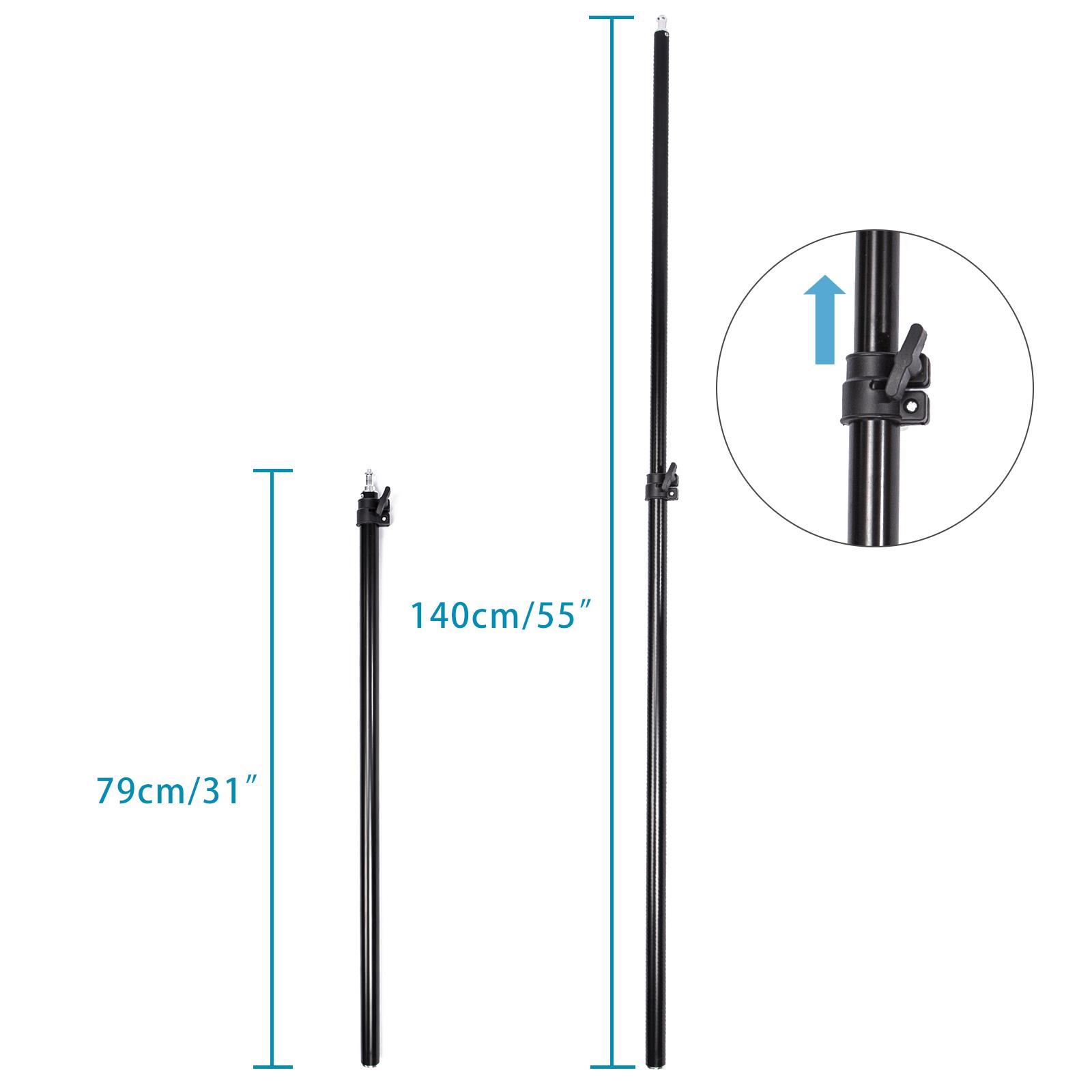 2m Light Stand with 140cm Extension Boom Arm Clamp for Photographic Lighting UK - Picture 46 of 79