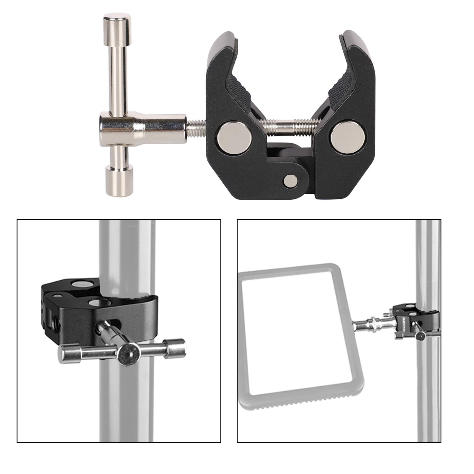 Magic Arm Articulating Crab Clamp Hot Shoe Ballhead Super Friction Holder Tripod - Picture 30 of 79