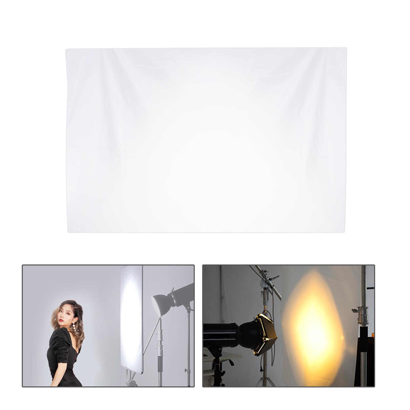 Tessuto di diffusione fai da te nylon seta bianca senza cuciture 1,5 x 1 m/3 m/6 m per illuminazione fotografica Regno Unito - Foto 2 di 35