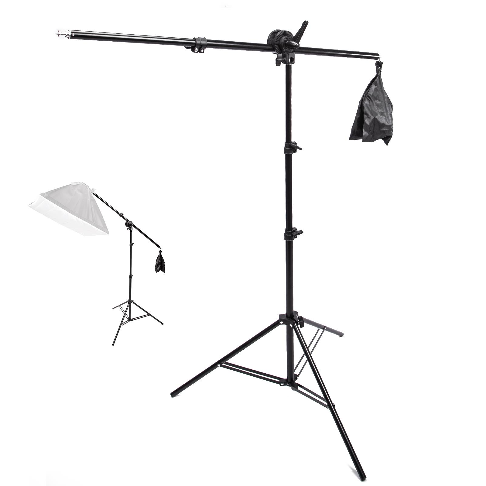 2m Light Stand with 140cm Extension Boom Arm Clamp for Photographic Lighting UK - Picture 51 of 79