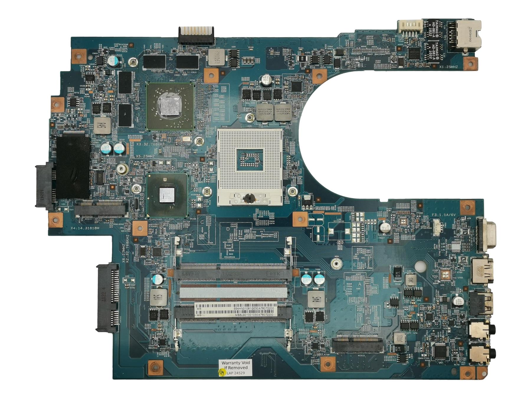 Carte Mère PC Portable Packard Bell - DDR3, Socket AMD - Occasion Fonctionnelle
