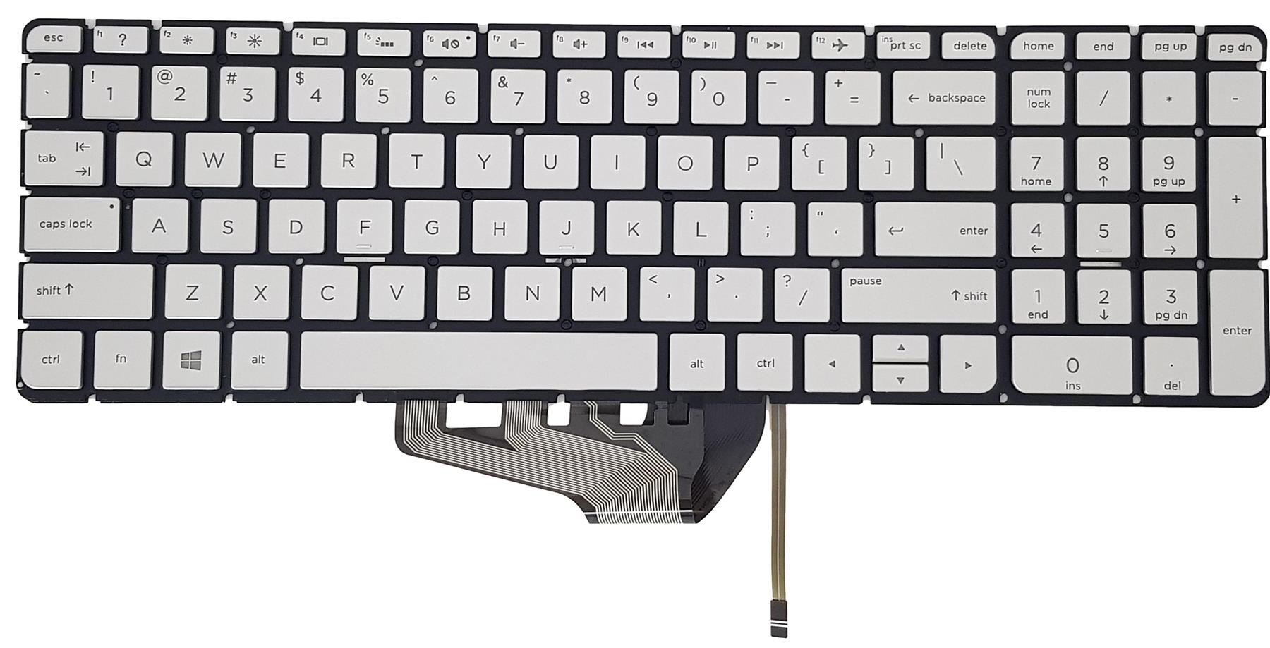 Tastiera Retroilluminata HP Pavilion (QWERTY US) Per 15-AU087CL, 15-AU091NR, 15-AU097CL, 15-AU100, Nera