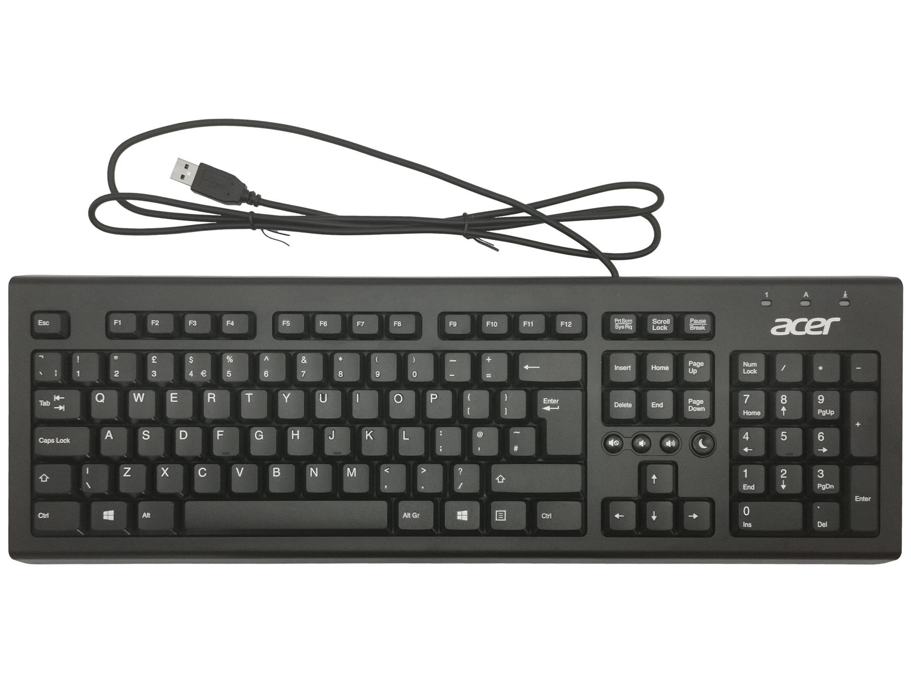 Acer Veriton N4680GT N4690GT N6670G VS2680G USB Wired Keyboard UK