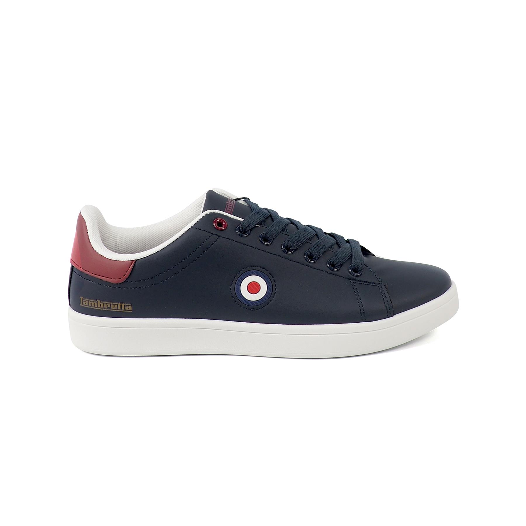 Lambretta Men's 'Pinball 2' White, Navy and Tan, Cupsole Trainer, All Sizes - Picture 19 of 34