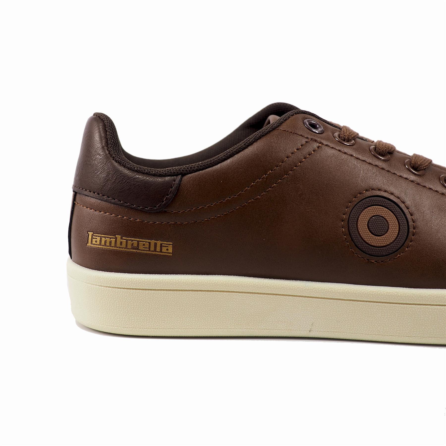 Lambretta Men's 'Pinball 2' White, Navy and Tan, Cupsole Trainer, All Sizes - Picture 29 of 34