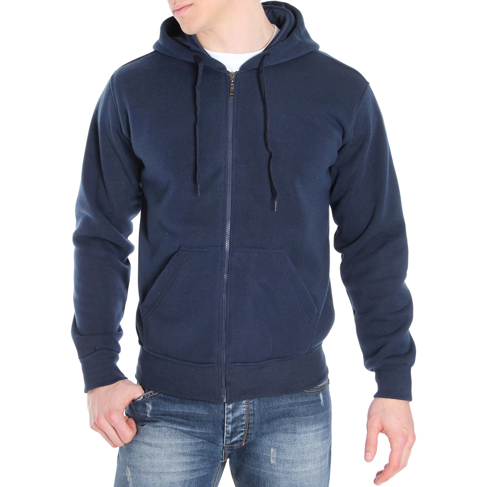 Men Plain Fleece Warm Hoodie Hooded Sport Sweatshirt Top Jumper Sweater Pullover eBay