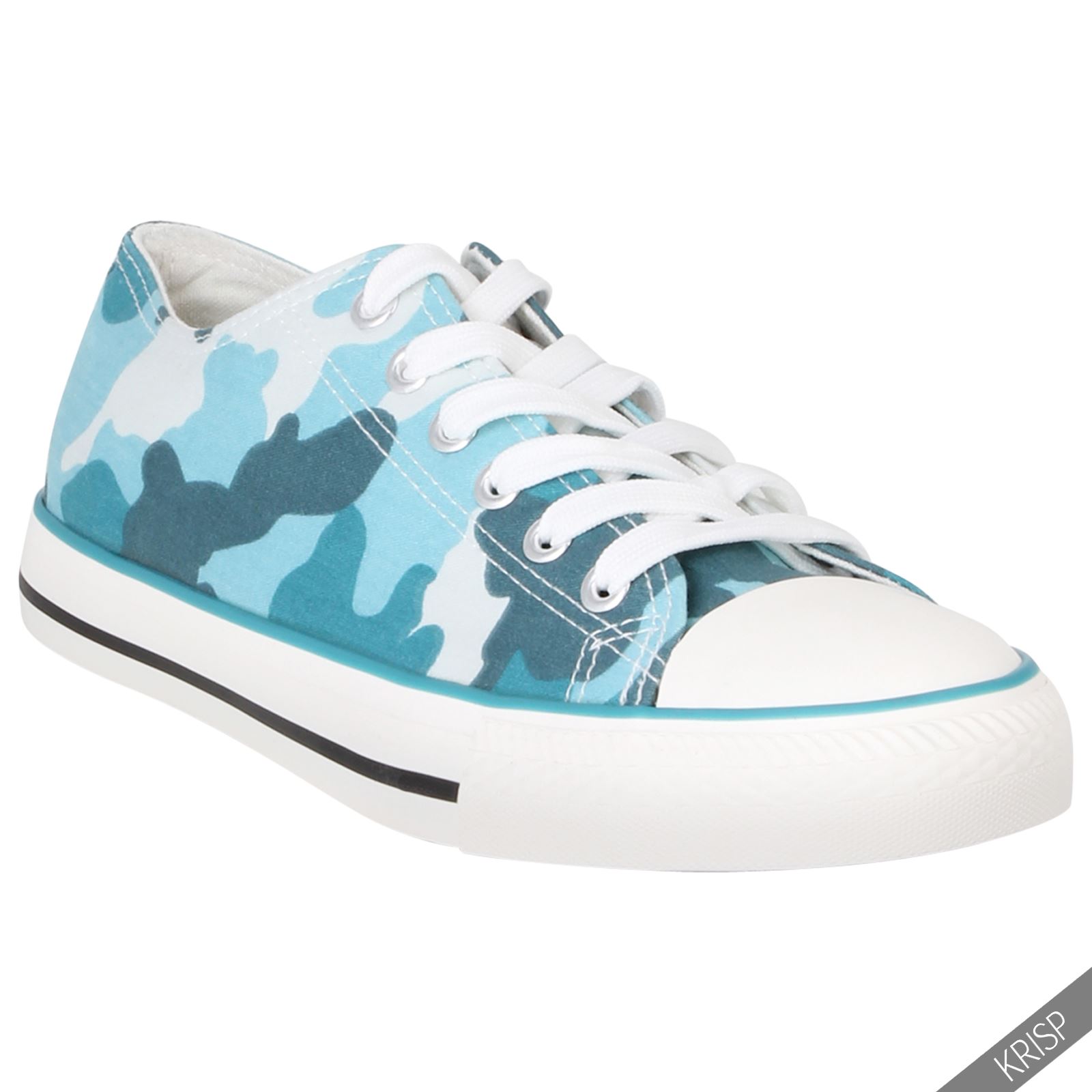 Womens Canvas Low Top Lace Up Trainers Flatform Shoes Sneakers Summer Pumps