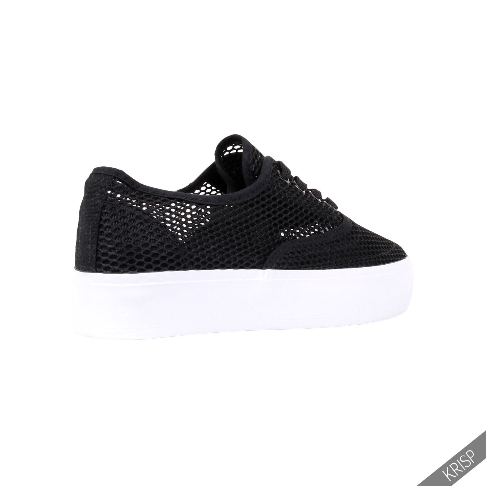 platform sport shoes womens mesh platform lace up plimsolls trainers platform sport shoes womens mesh platform lace up plimsolls trainers