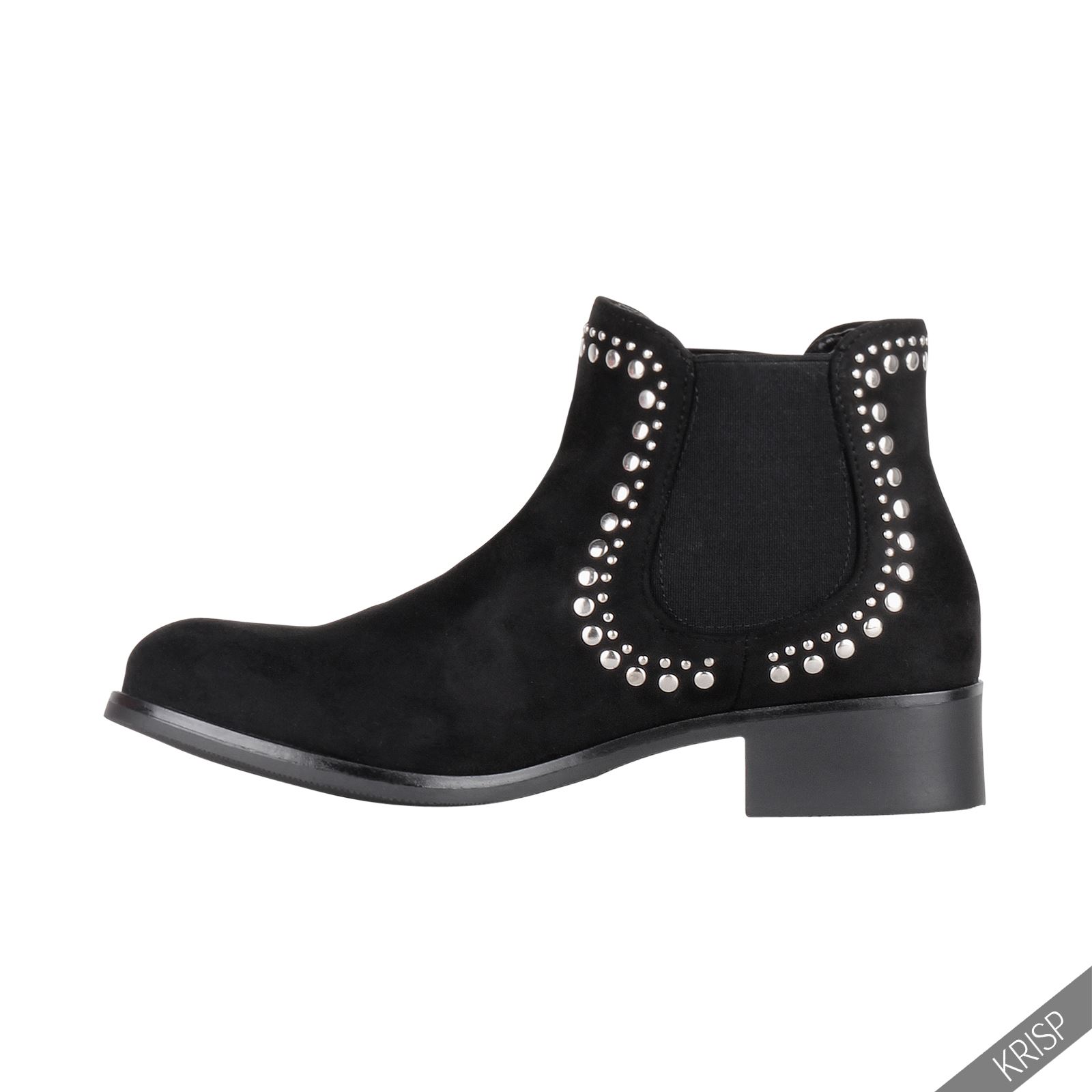 Heel boots studded