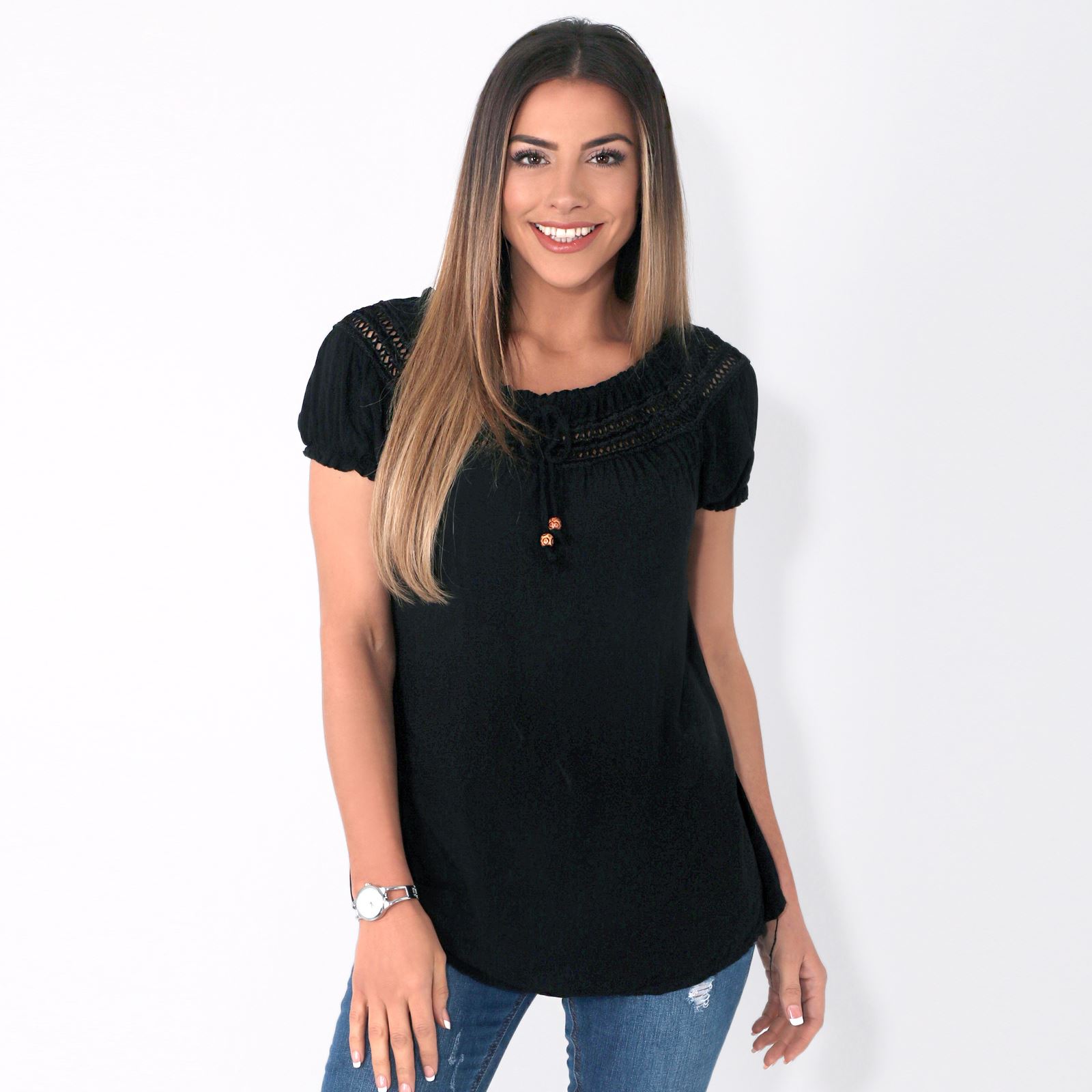 NEW WOMENS LADIES MARL KNIT CUT OUT SLEEVE COLD SHOULDER ASYMMETRIC T SHIRT TOP