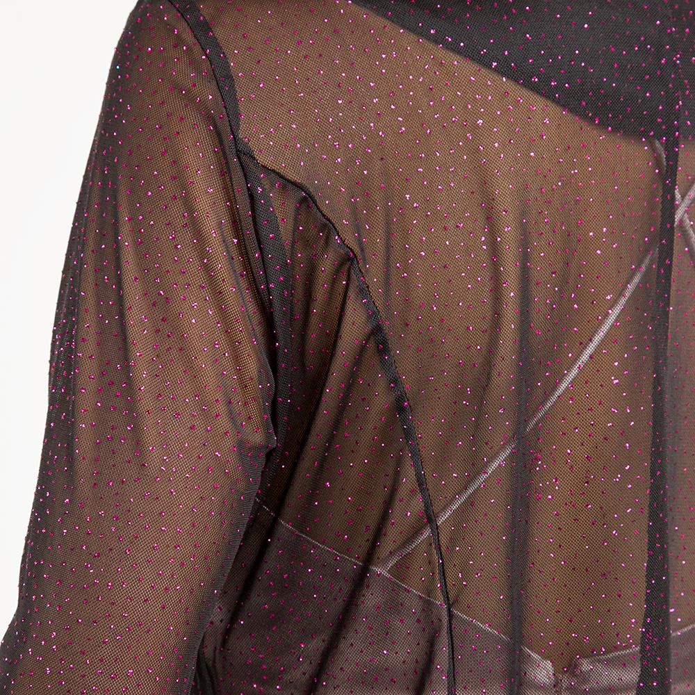 Women Mesh Party Shrug See Through Glitter Evening Sheer Bolero Wrap Crop Top - Picture 9 of 9