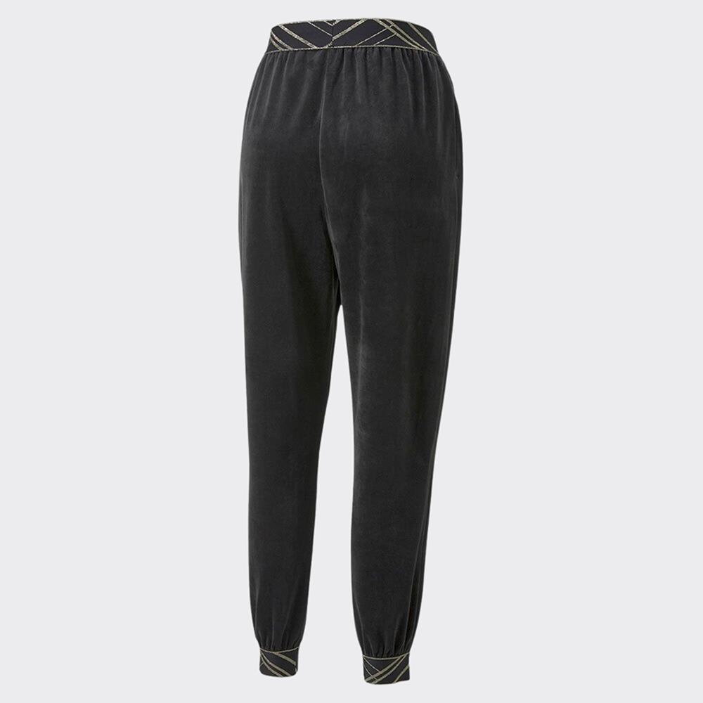 PUMA Womens Velour Tracksuit Pants Plush Trousers Joggers Sport Cuffed Bottoms - Picture 5 of 5