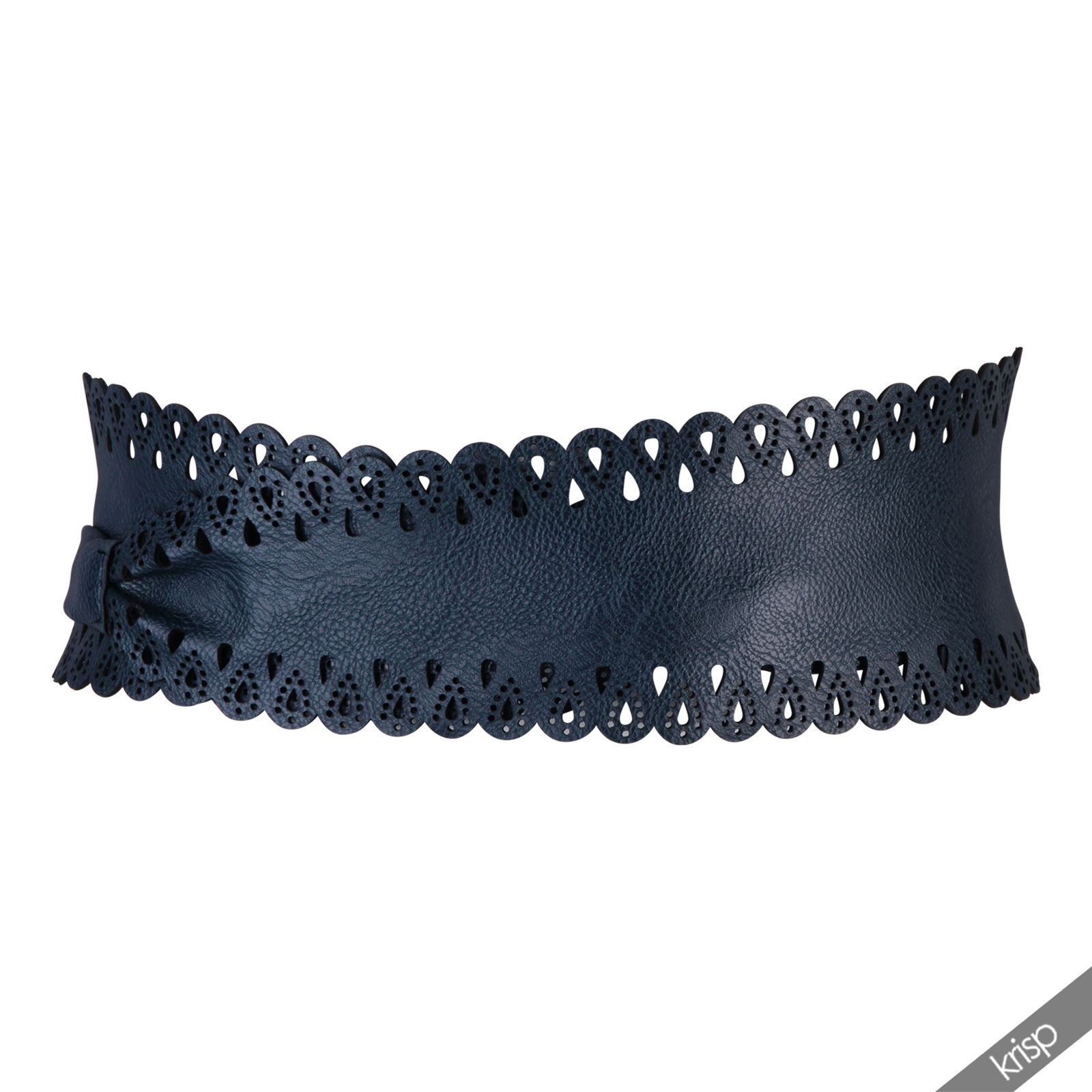 Womens Boho Gypsy Cut Out Wide Wrap Around Waist Band Japanese Obi Belt - Picture 14 of 16