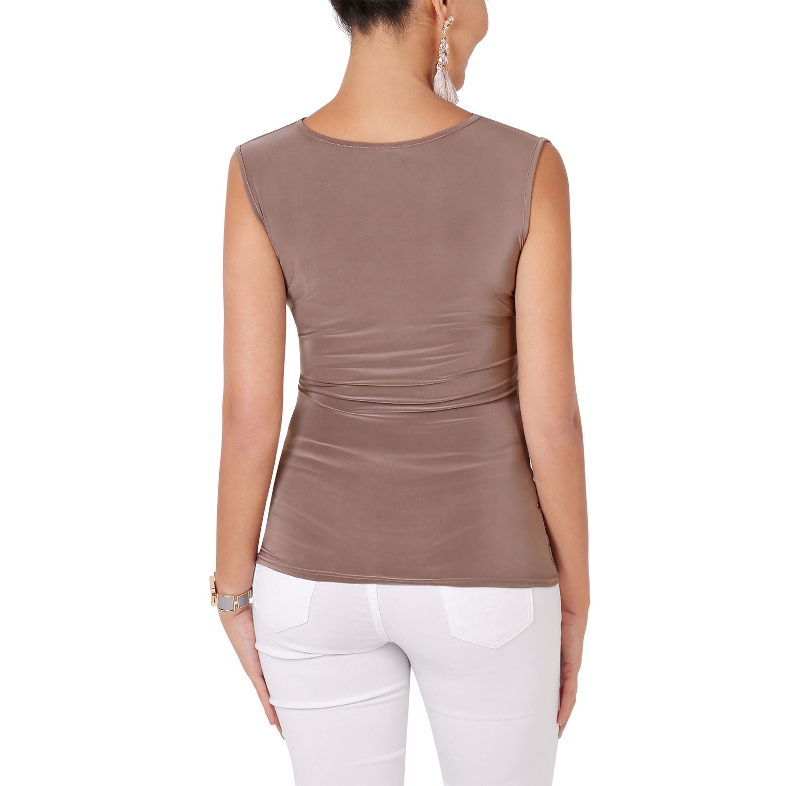 vest over blouse