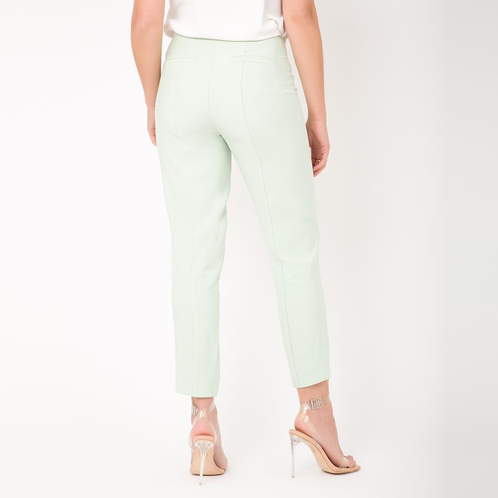 Women Slit Tapered Leg Smart Trousers Slim Suit Pants Formal Work Party Office - Picture 4 of 6