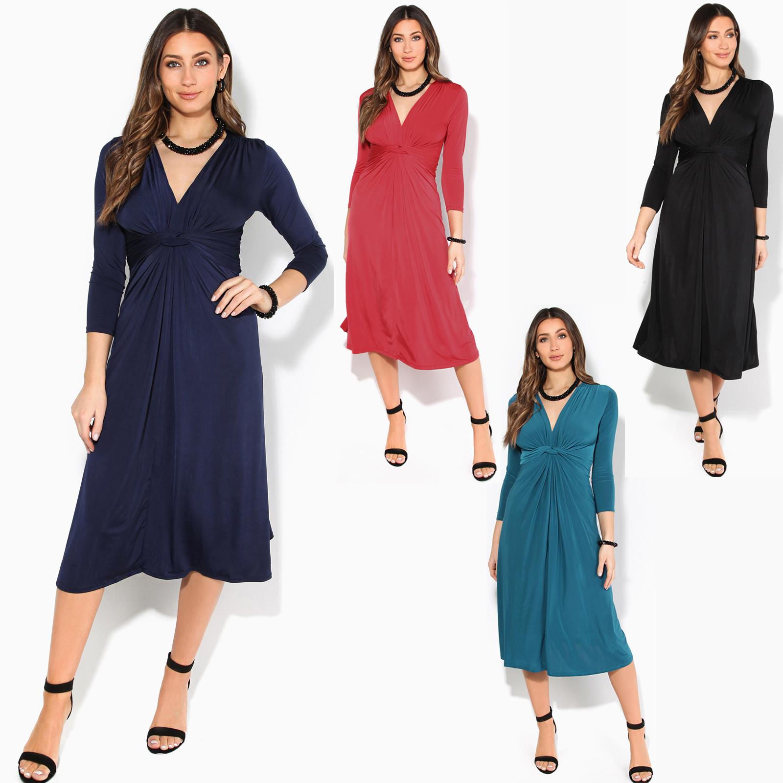 a line midi dress with sleeves