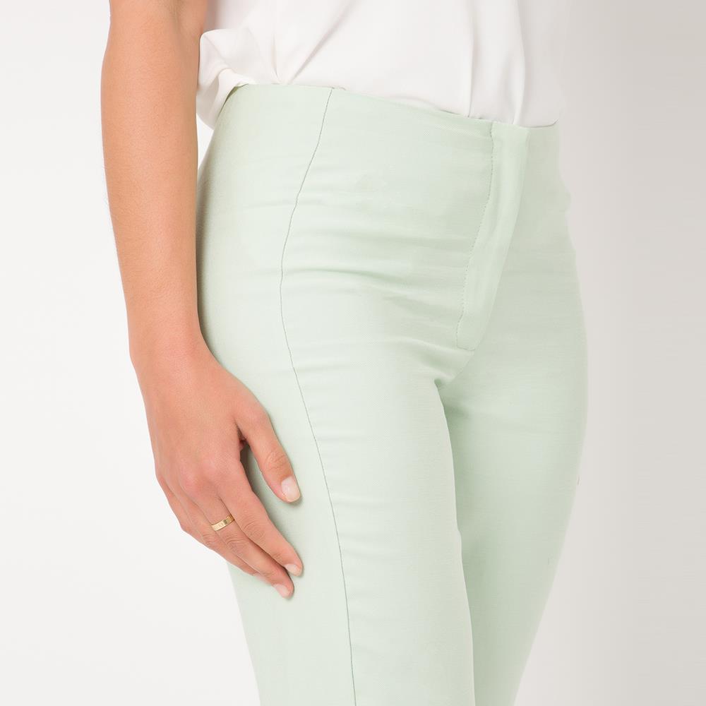 Women Slit Tapered Leg Smart Trousers Slim Suit Pants Formal Work Party Office - Picture 3 of 6