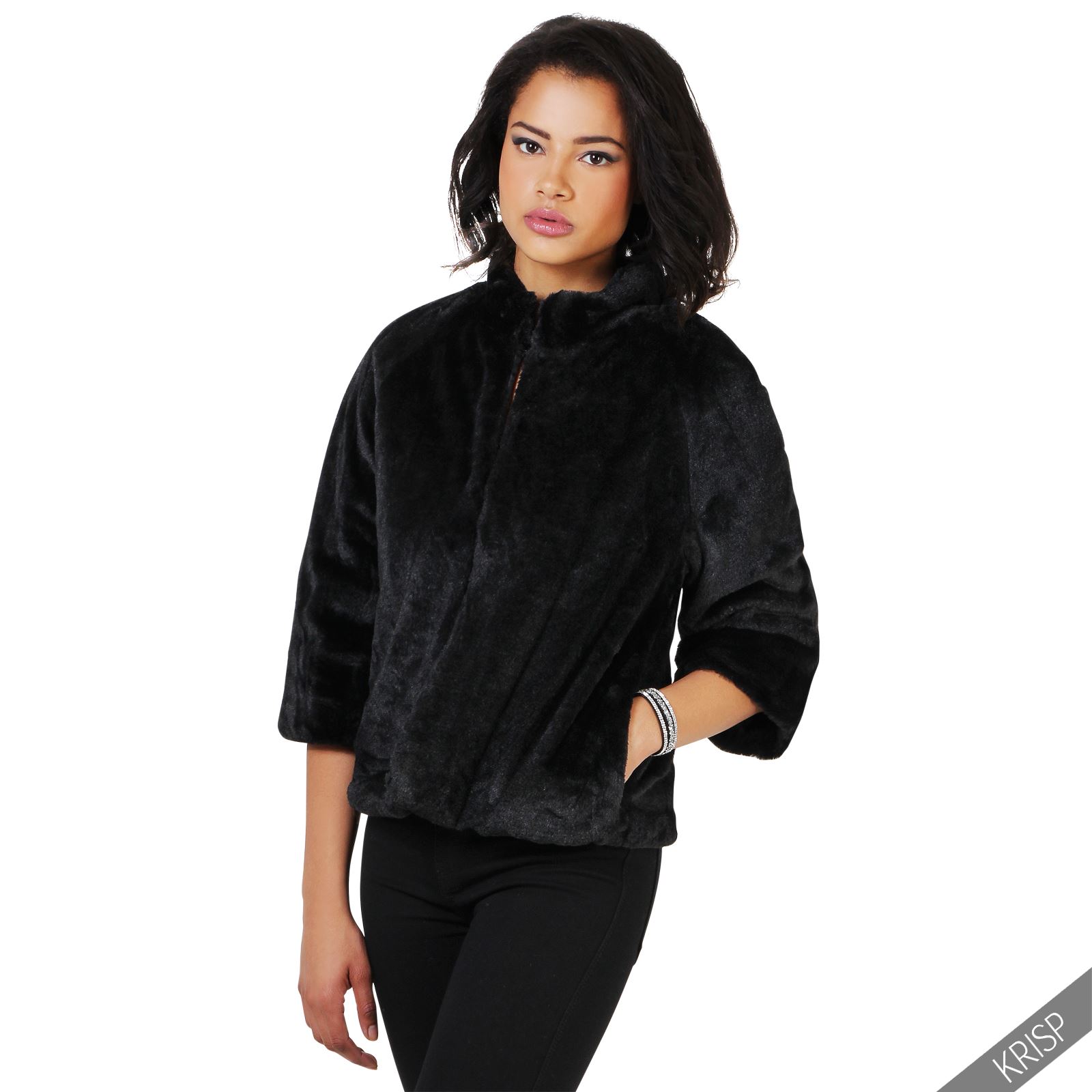 Women Faux Fur Waistcoat Gilet Vest Sleeveless Jacket Ladies Long Shrug