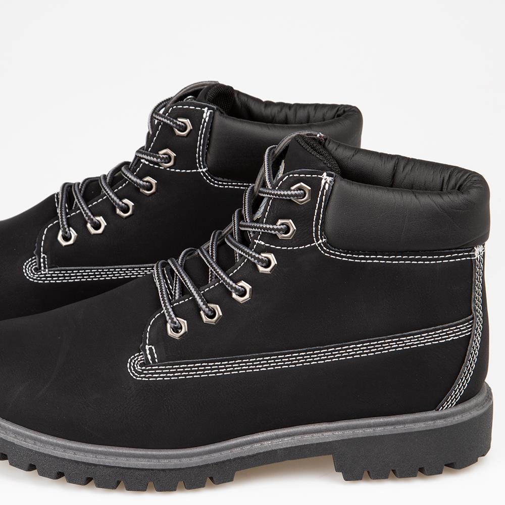 Mens Classic Worker Boots Casual Fashion Lace Up Shoes Walking Camping Hiking - Picture 5 of 27