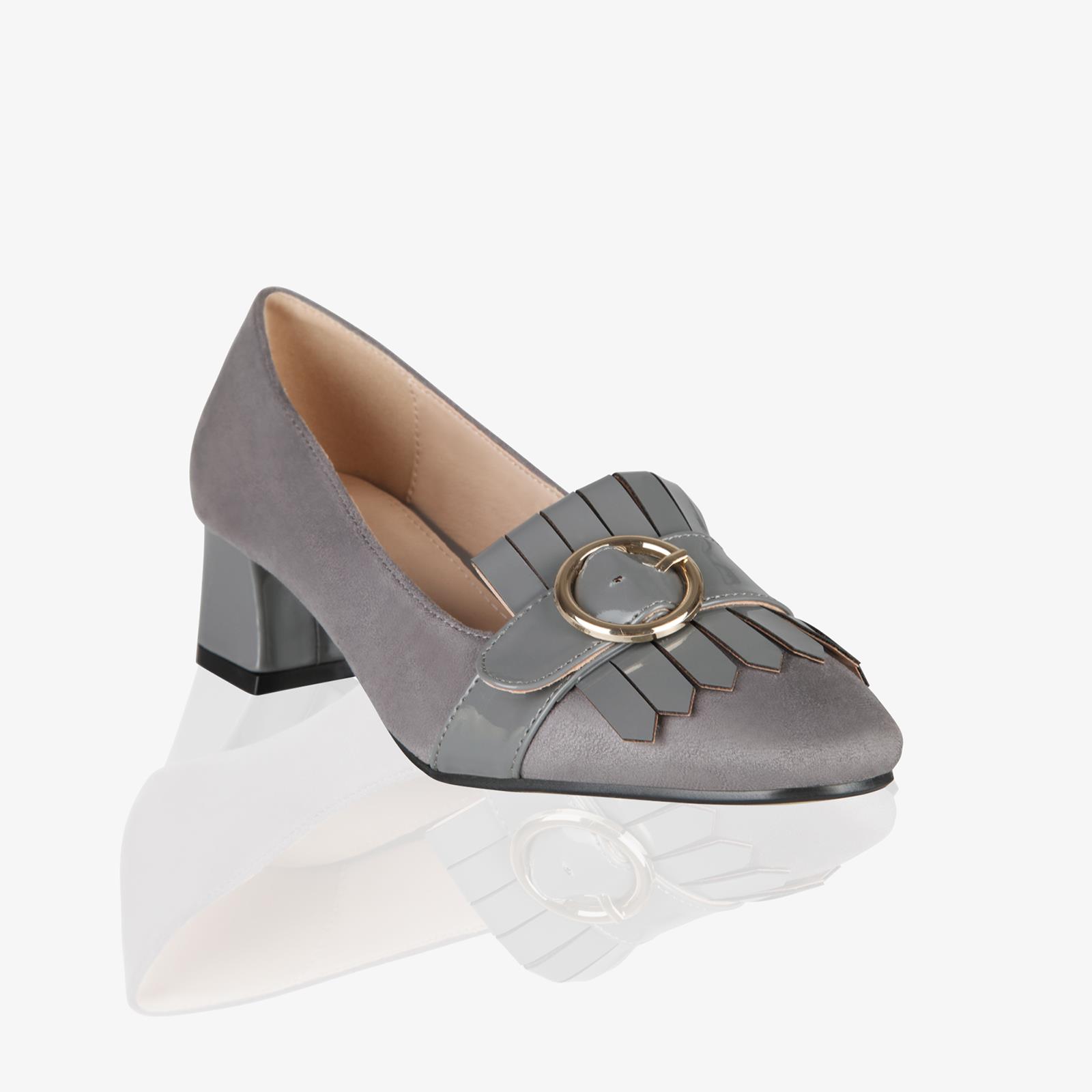 Women Ladies Low Block Heels Court Shoes Kitten Pumps Loafers Casual Work Office