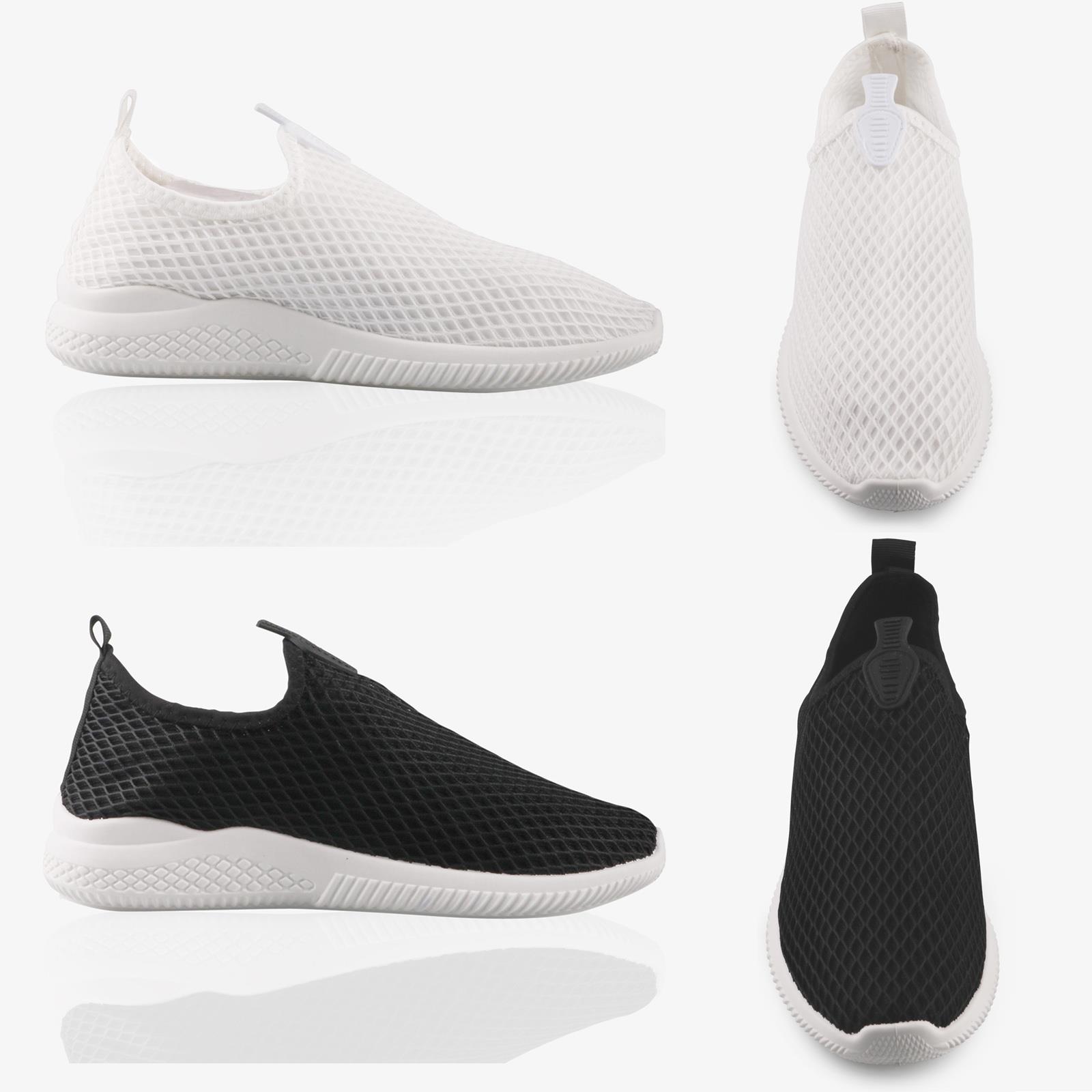 white slip on trainers womens