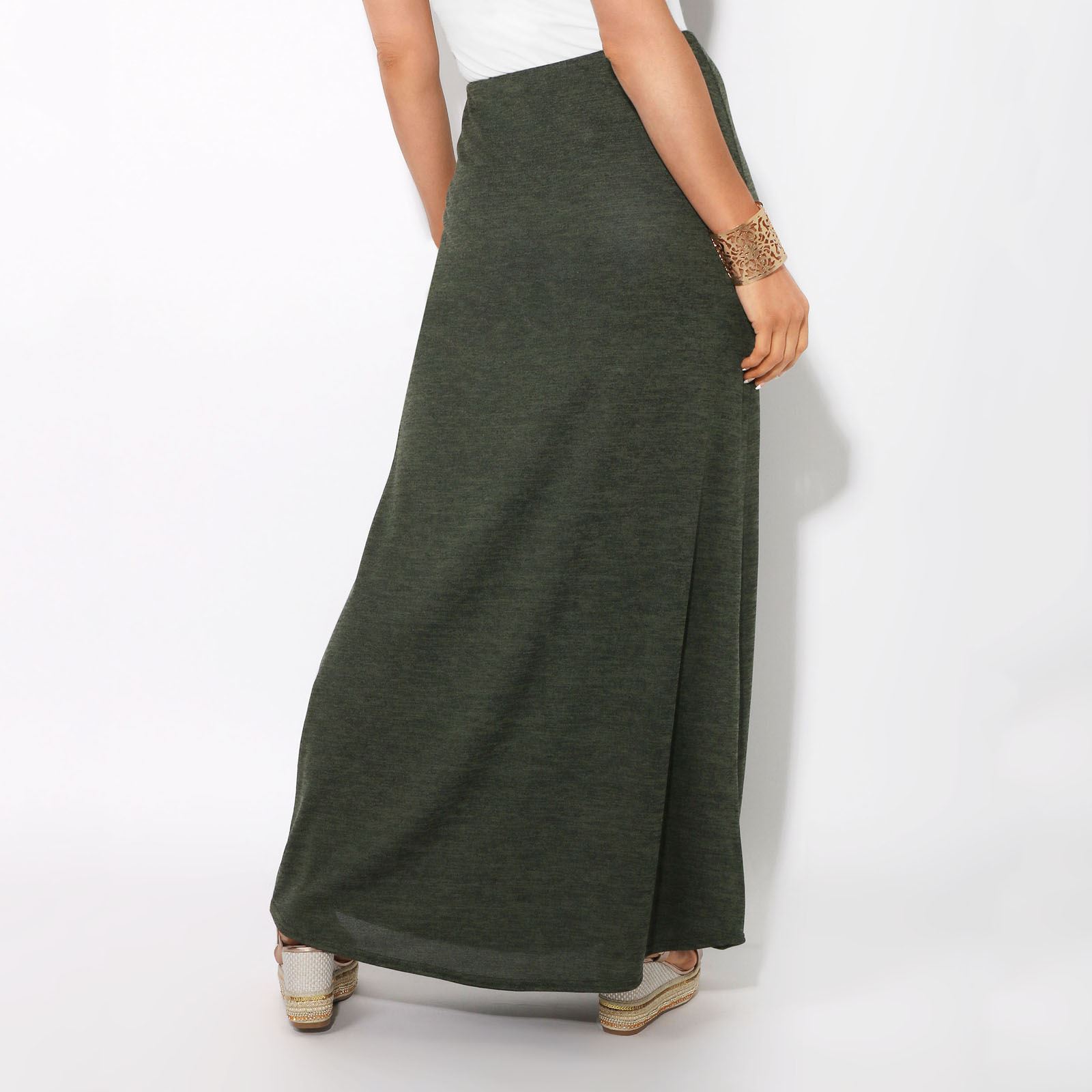 Womens Ladies Maxi Skirt High Waist A 