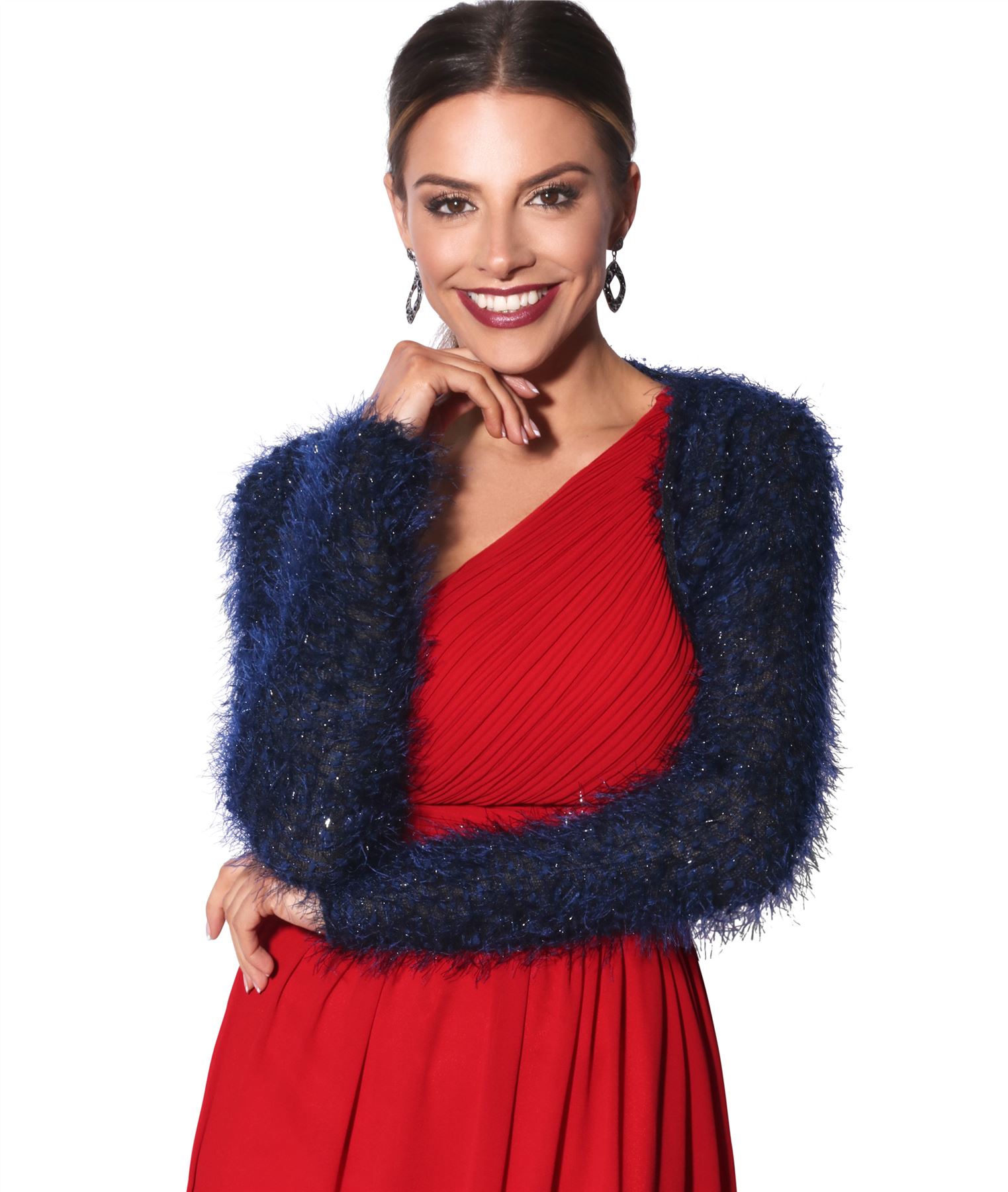 Torera Bolero Mujer Fiesta Boda Talla Grande Ceremonia Noche