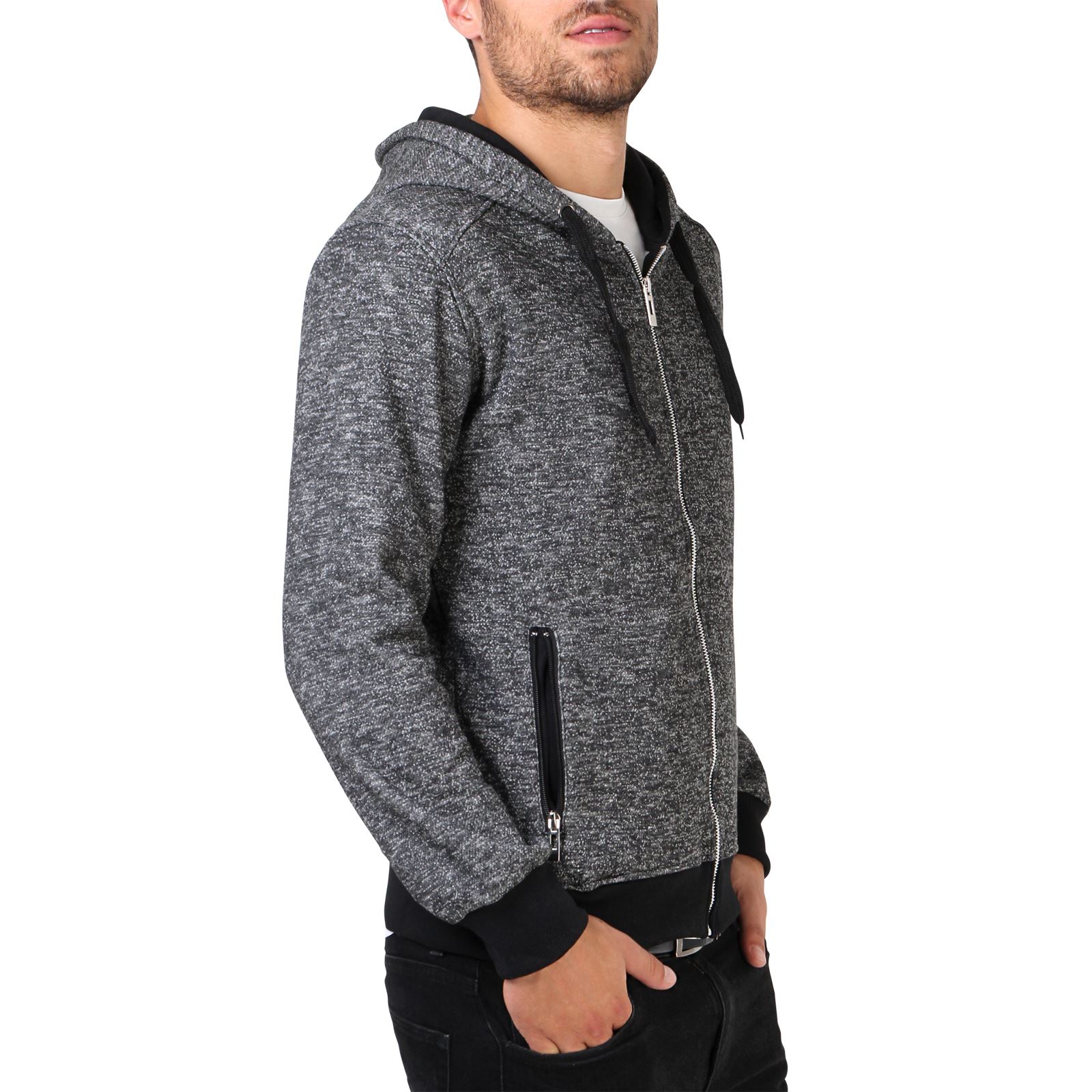 Quality Zip Up Hoodie Warm Fleece Men Designer Hooded Jacket Sweatshirt