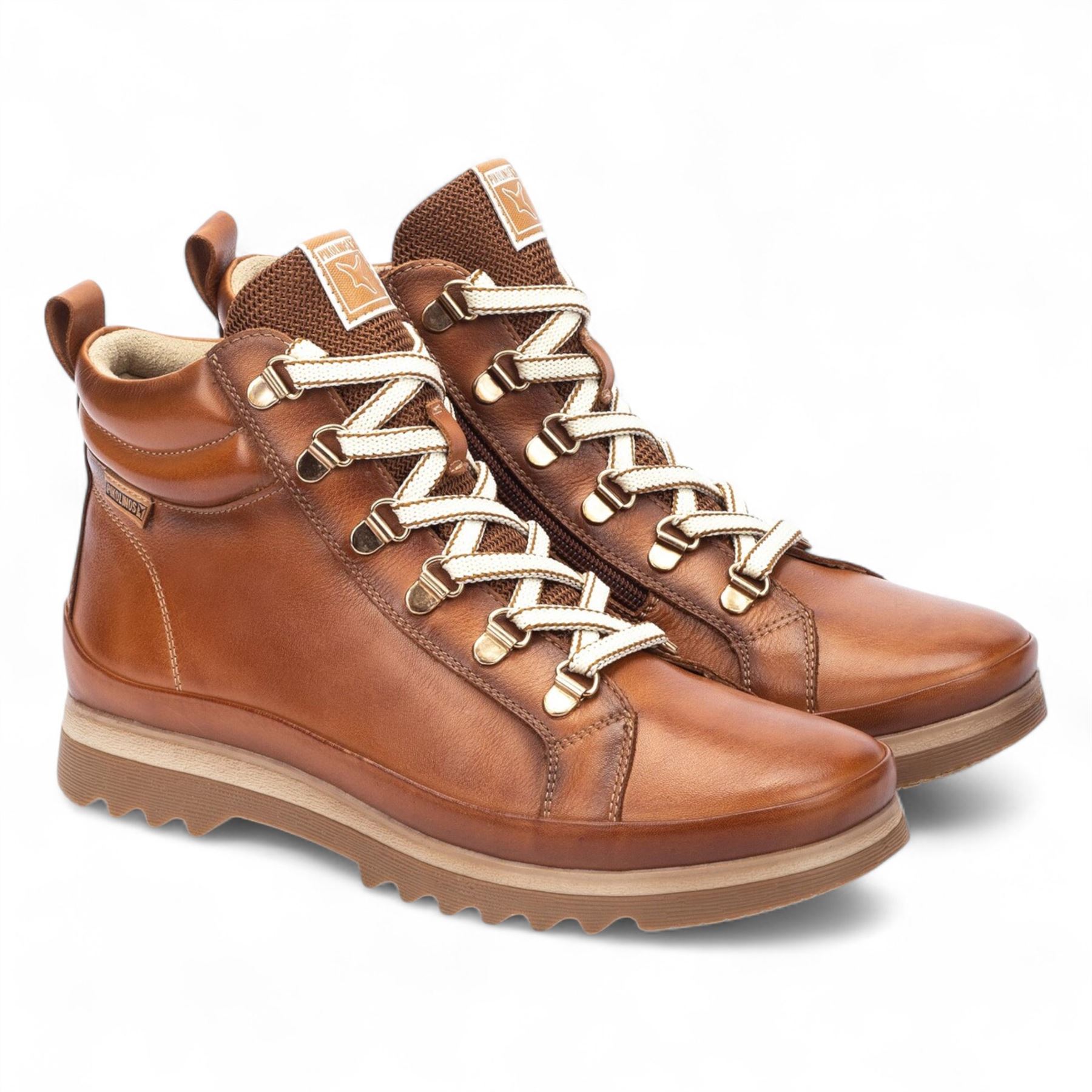 Pikolinos Vigo Women's Leather Side Zip & Lace Up Ankle Trainers Everyday Boots - Picture 4 of 21