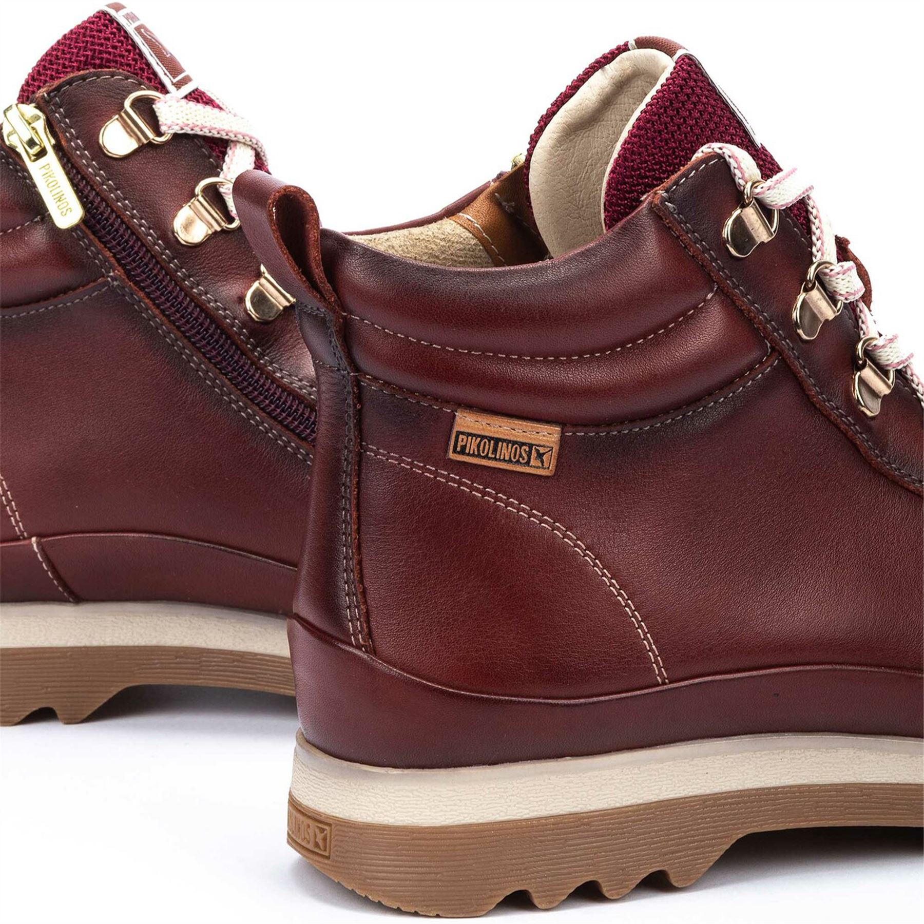 Pikolinos Vigo Women's Leather Side Zip & Lace Up Ankle Trainers Everyday Boots - Picture 19 of 21