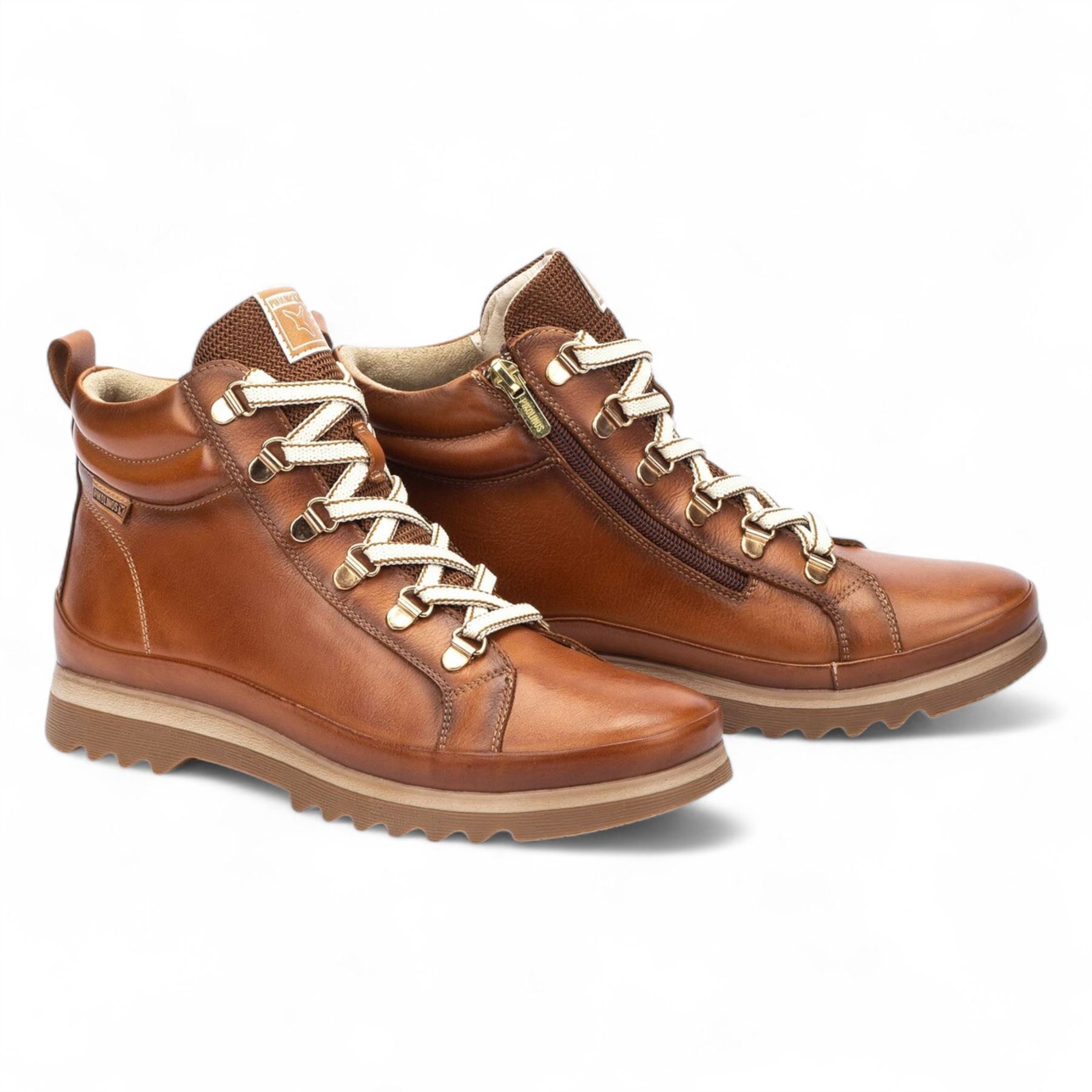 Pikolinos Vigo Women's Leather Side Zip & Lace Up Ankle Trainers Everyday Boots - Picture 5 of 21