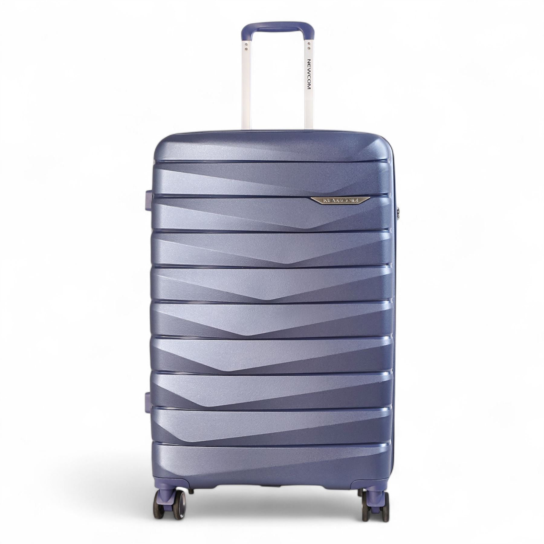 Hard Shell TSA Blue Strong Suitcase Set 8 Wheel Cabin Luggage Case - Picture 21 of 36