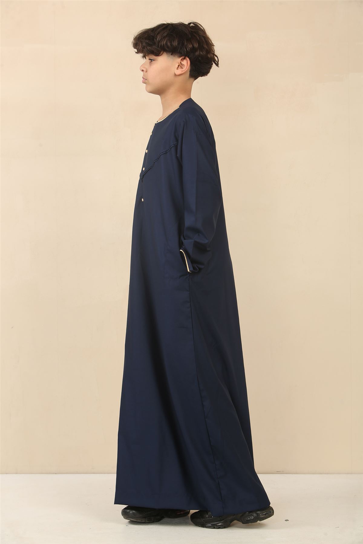 Kid's Boys Jubbah Thobe Islamic Children Jubba Robe Eid Omani Saudi - Picture 10 of 28