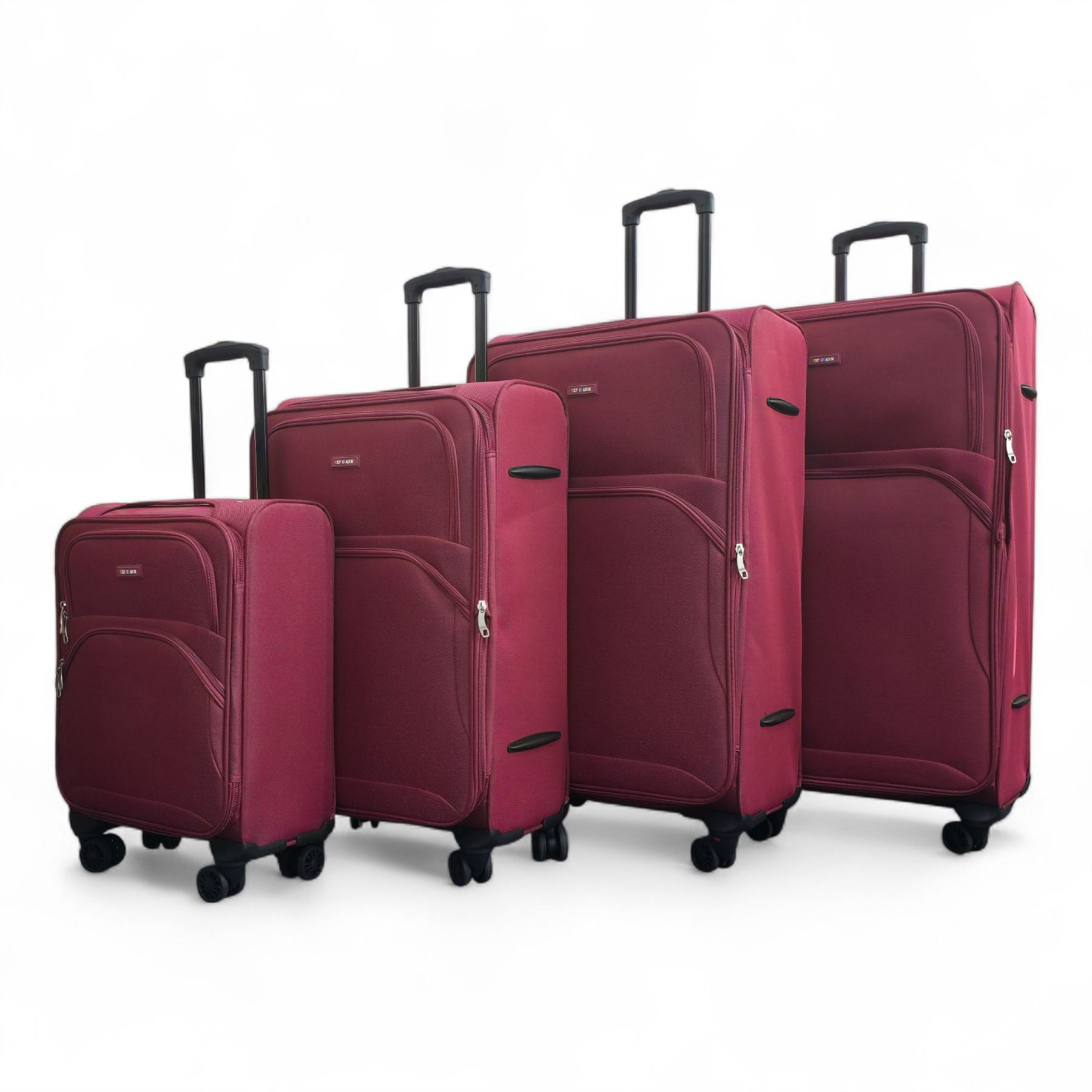Expandable Soft Shell Suitcase 8 Wheel Luggage Set Light Carry On Cabin Bag - Picture 50 of 61